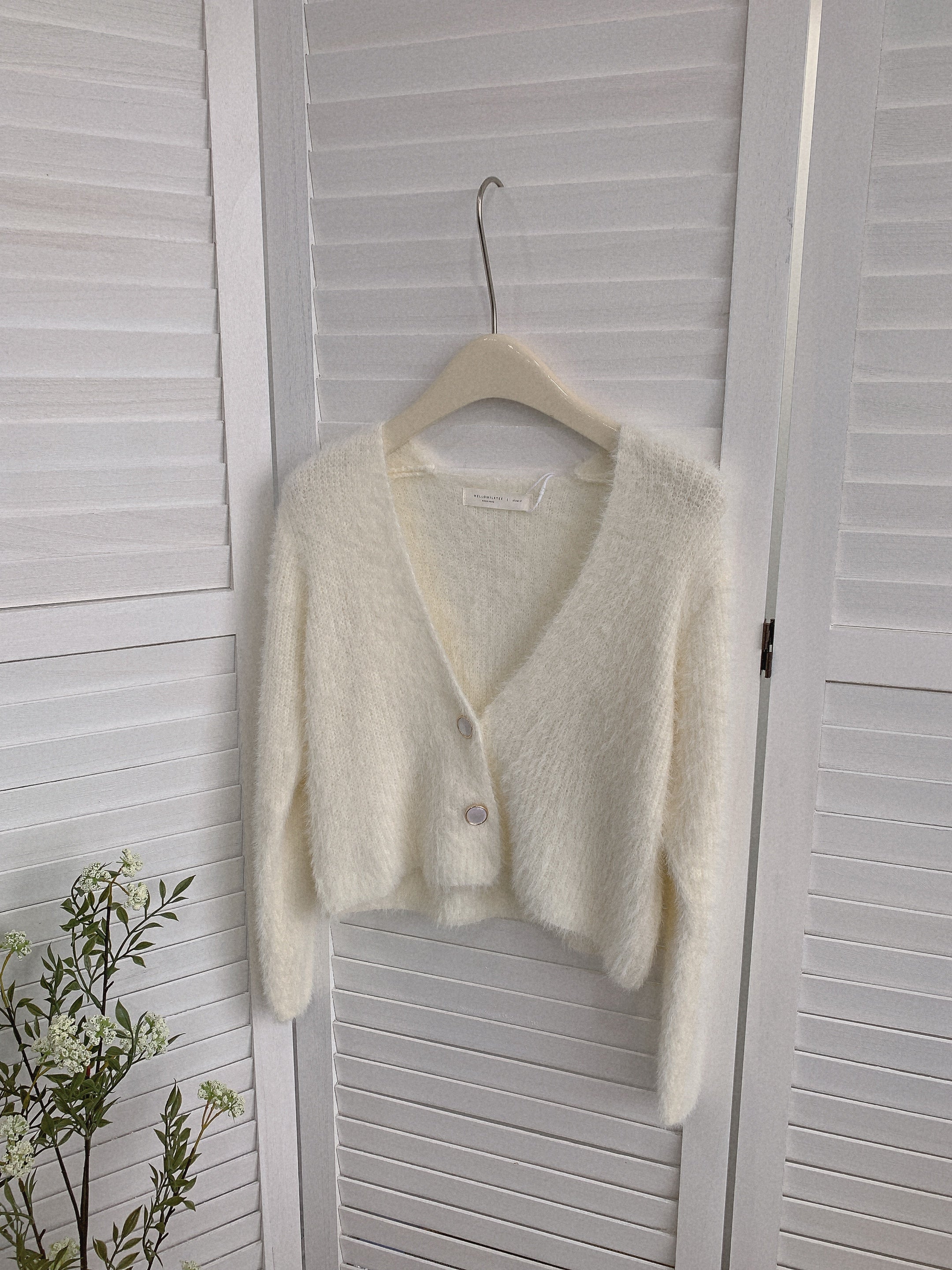 HELLO MILK TEE- 85495 毛絨小衫