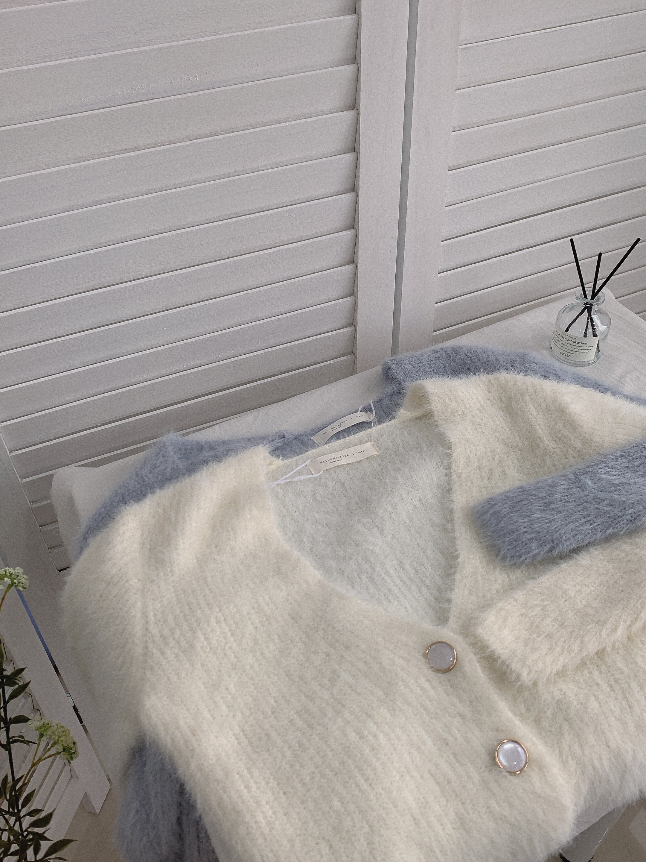 HELLO MILK TEE- 85495 毛絨小衫