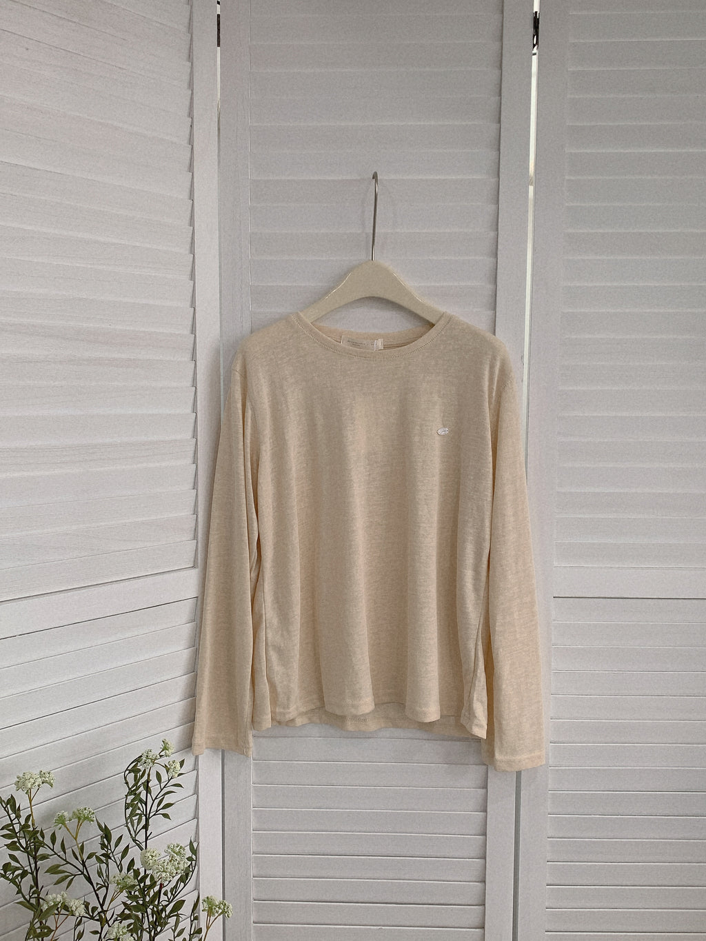 HELLO MILK TEE- 85491 圓領長袖衫