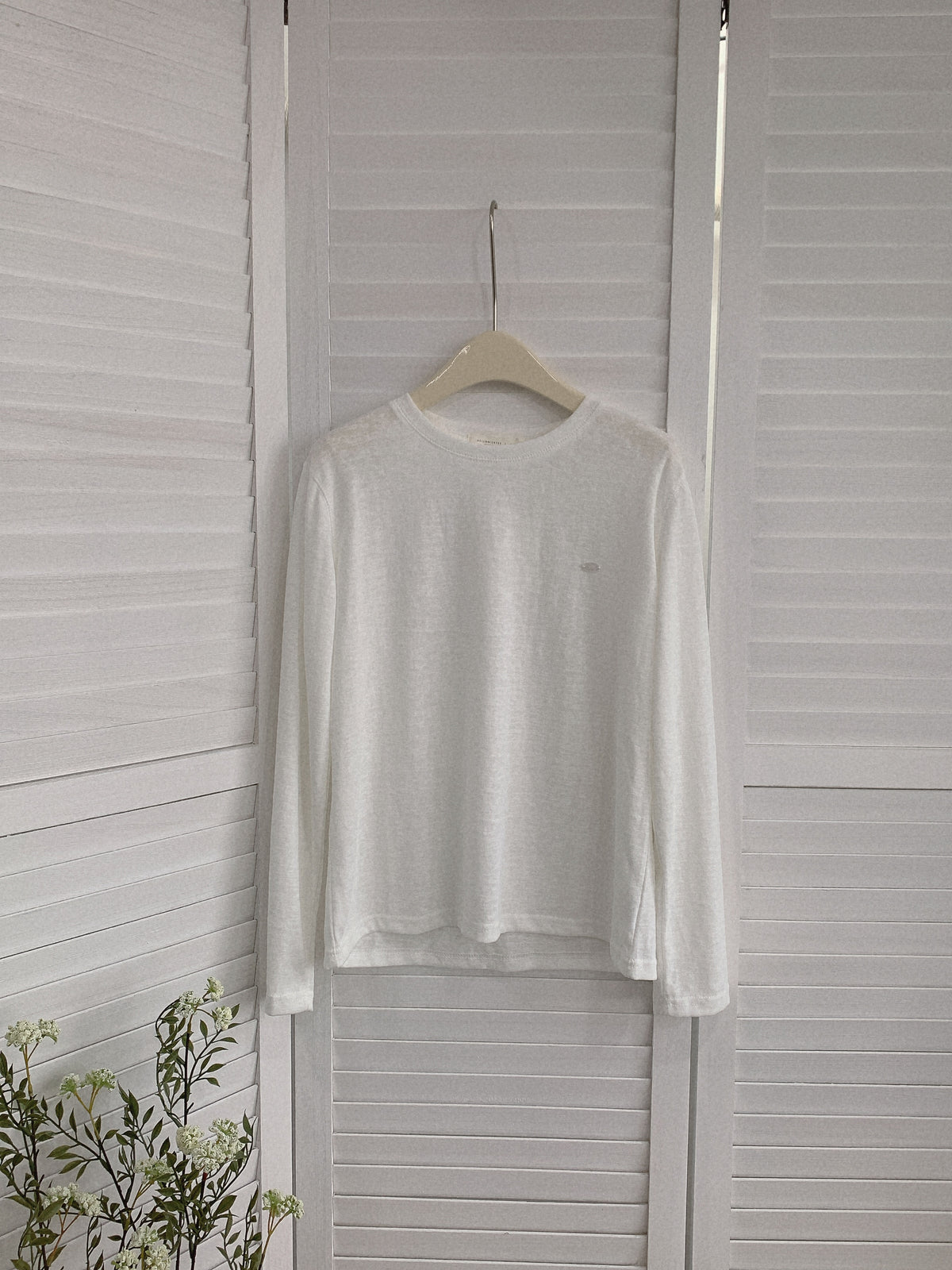 HELLO MILK TEE- 85491 圓領長袖衫