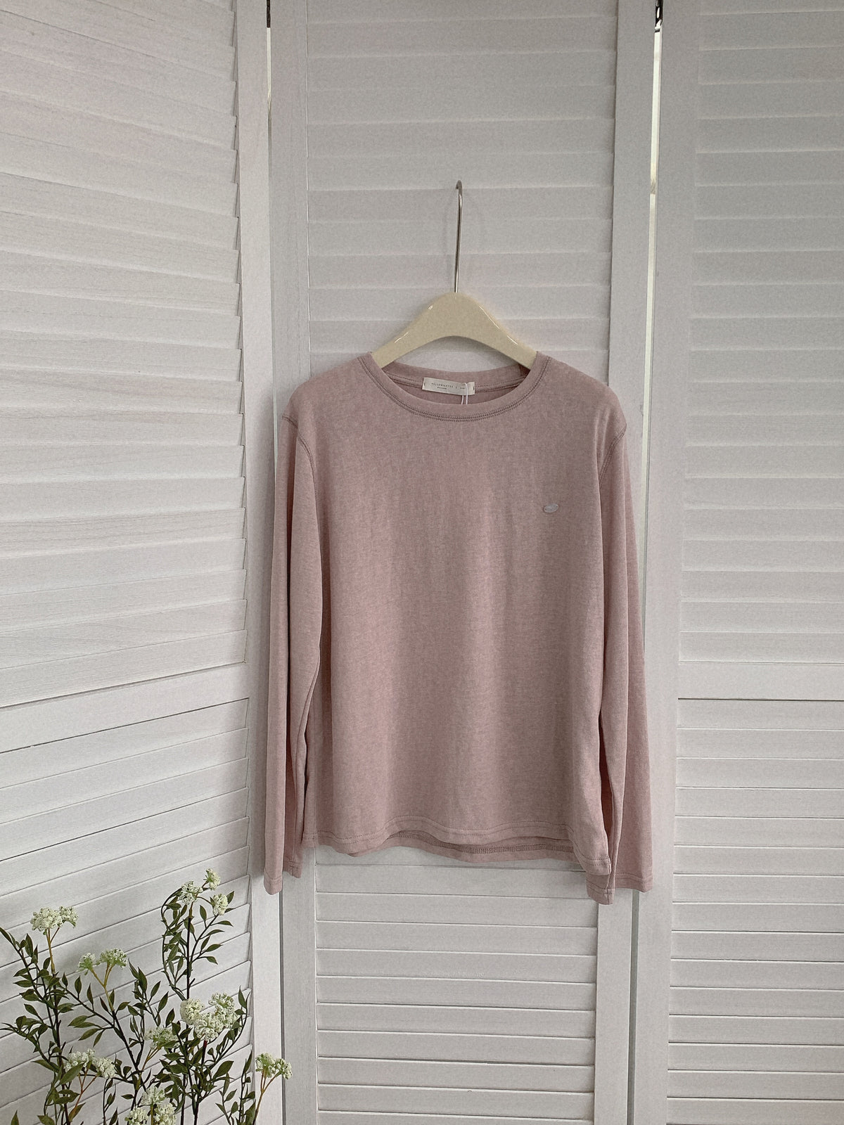 HELLO MILK TEE- 85491 圓領長袖衫