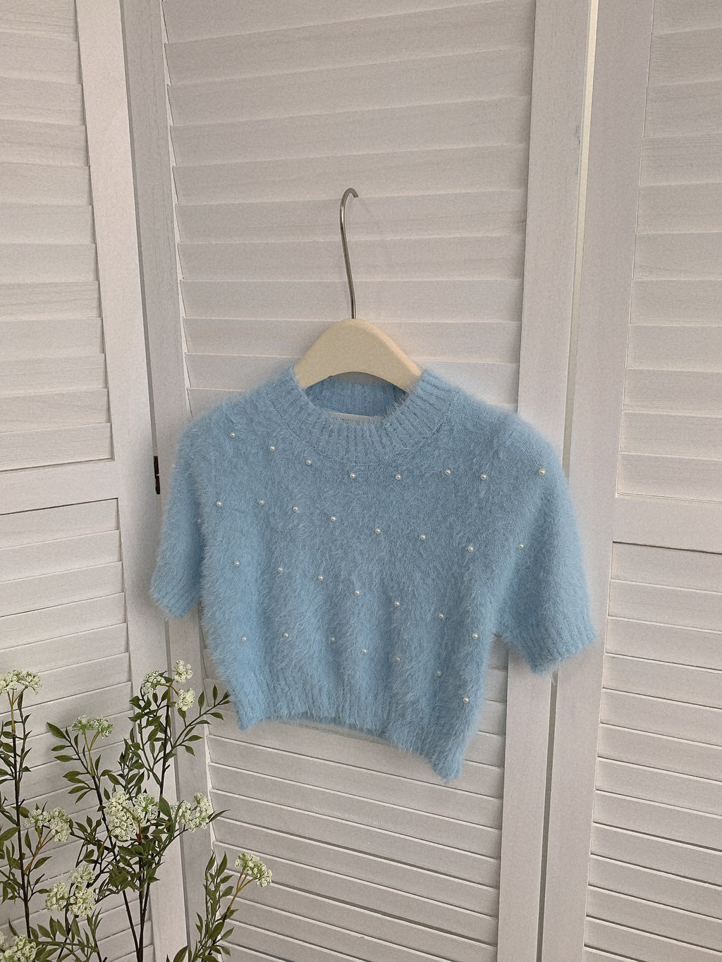 HELLO MILK TEE- 85496 短款毛衣