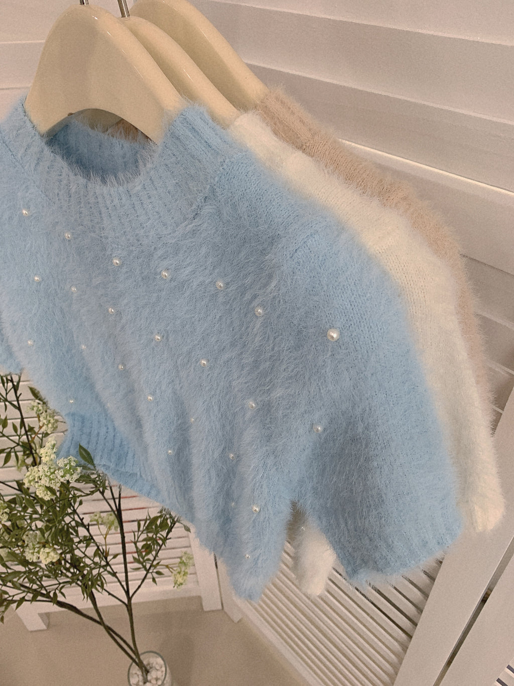 HELLO MILK TEE- 85496 短款毛衣