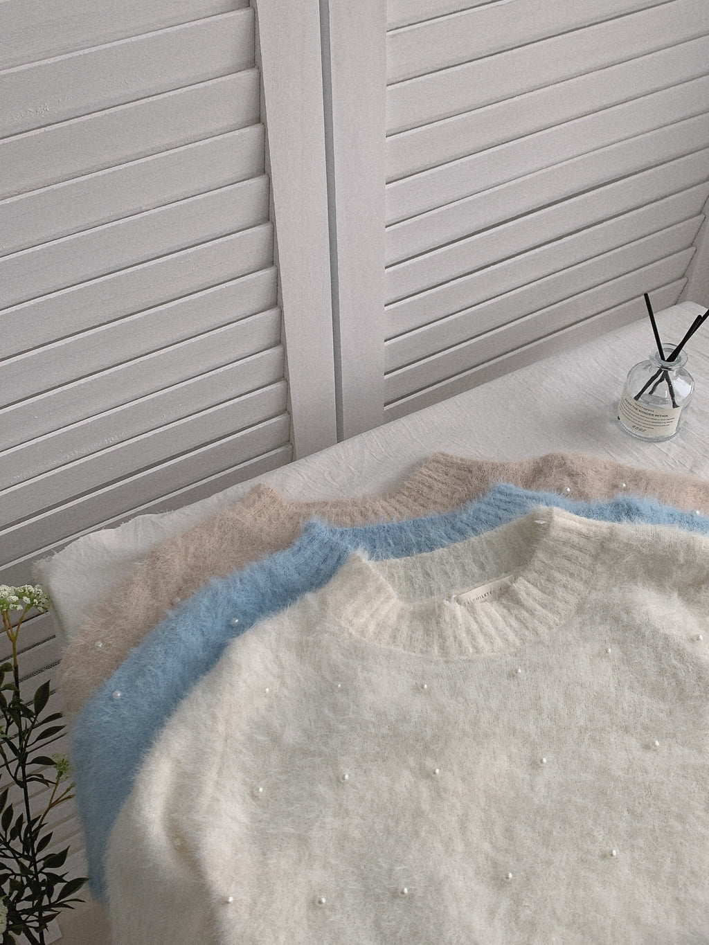 HELLO MILK TEE- 85496 短款毛衣