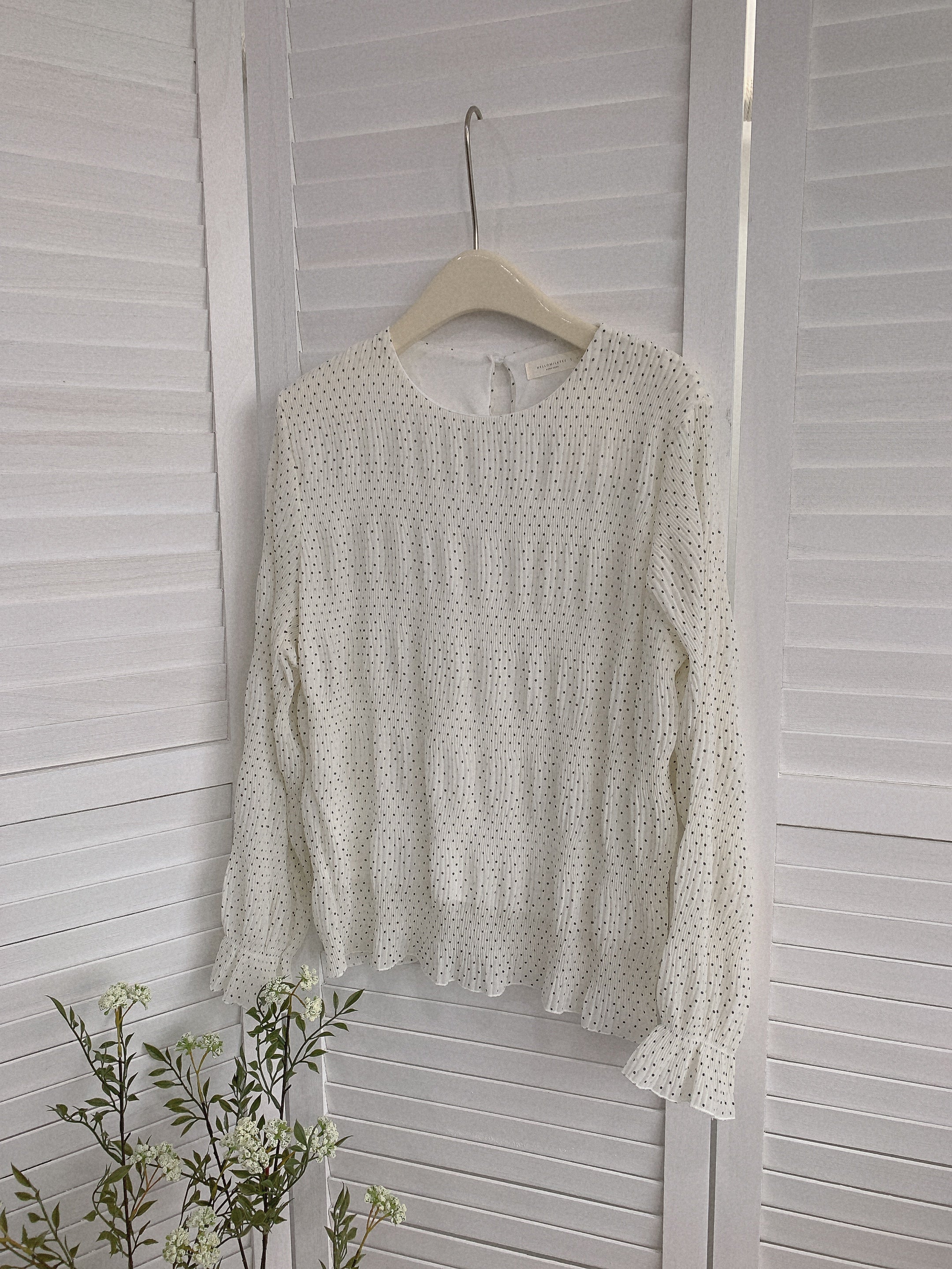 HELLO MILK TEE- 85509 波點小衫