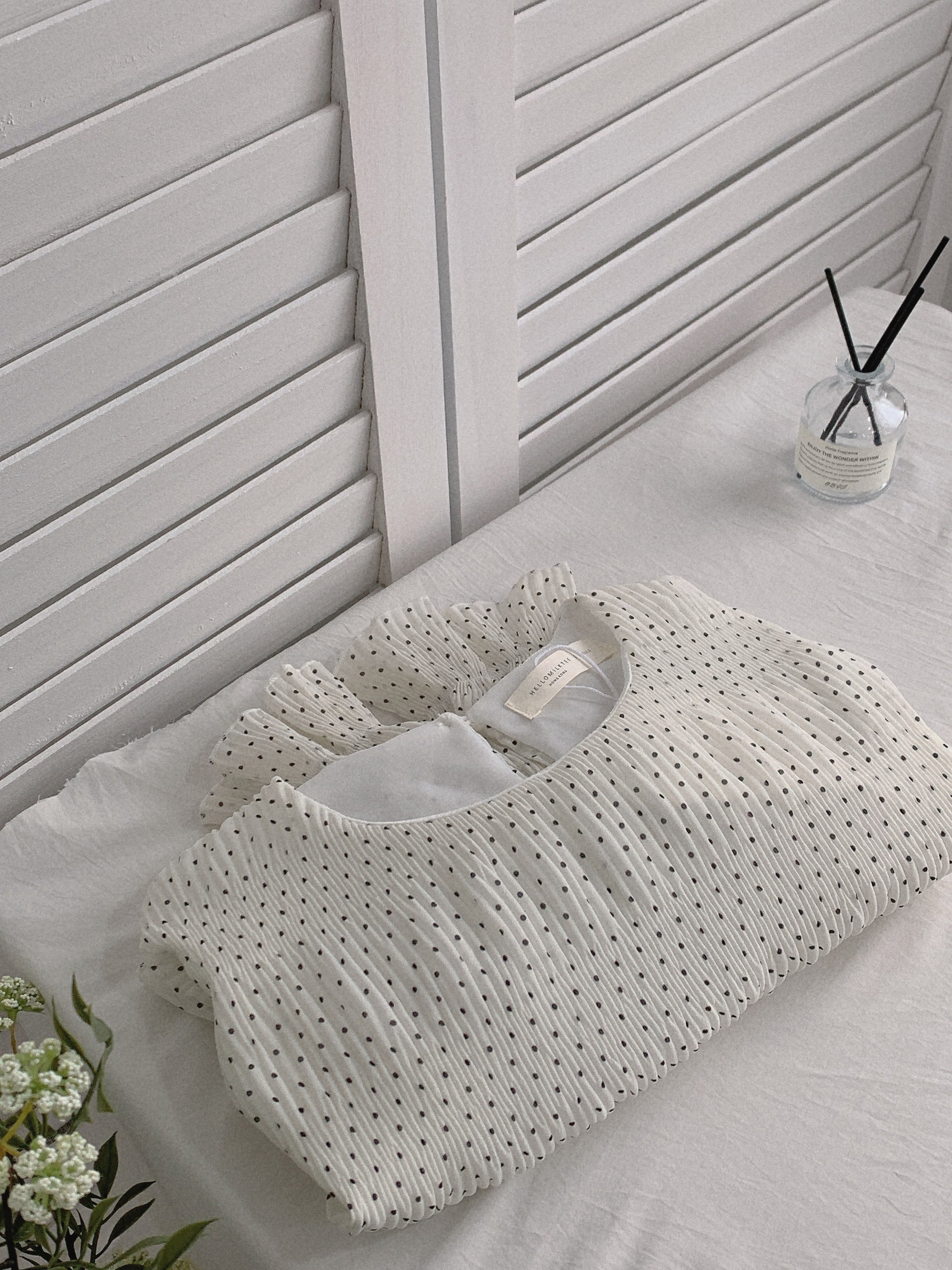 HELLO MILK TEE- 85509 波點小衫