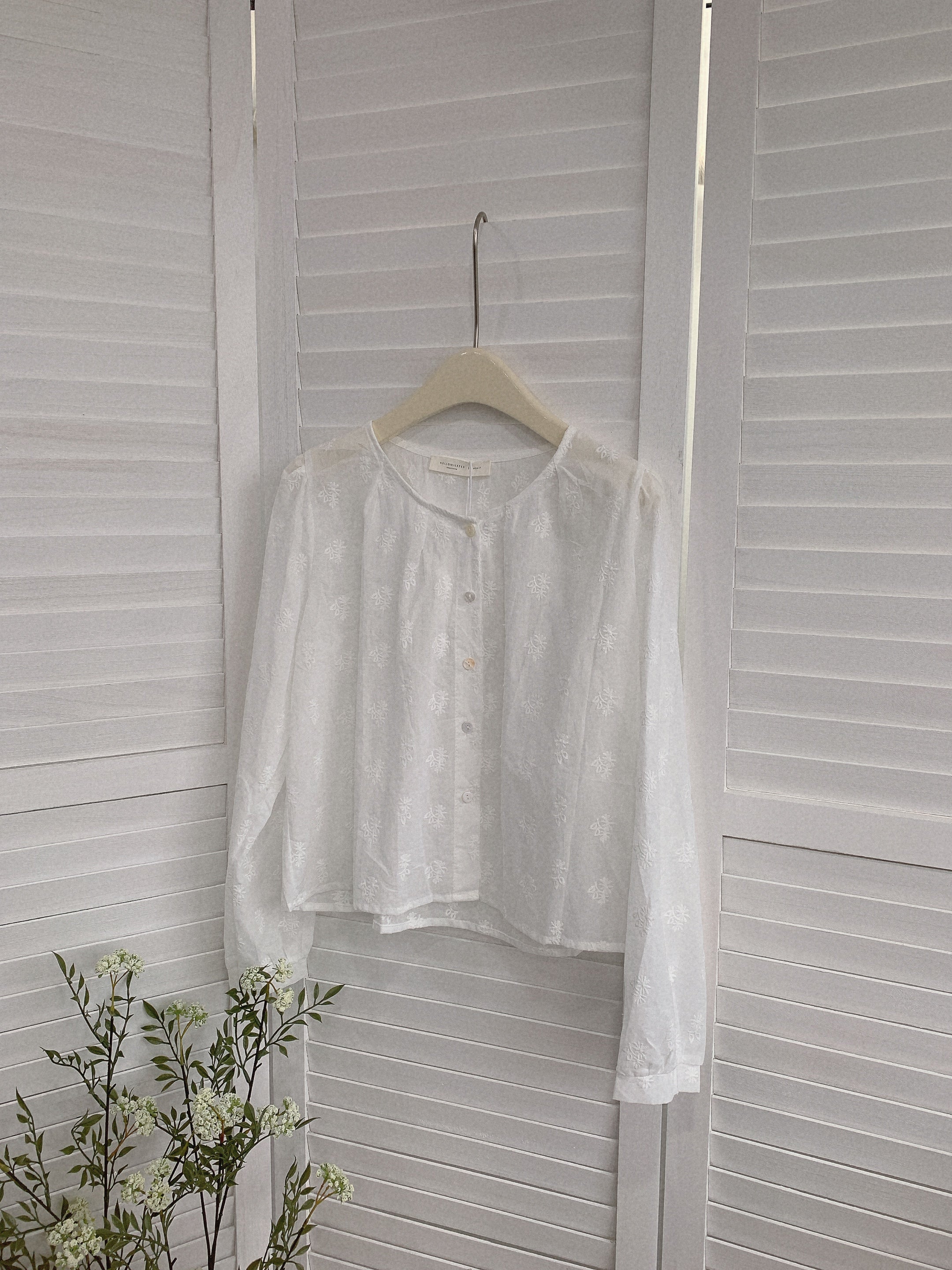 HELLO MILK TEE- 85506 圓領韓系衫