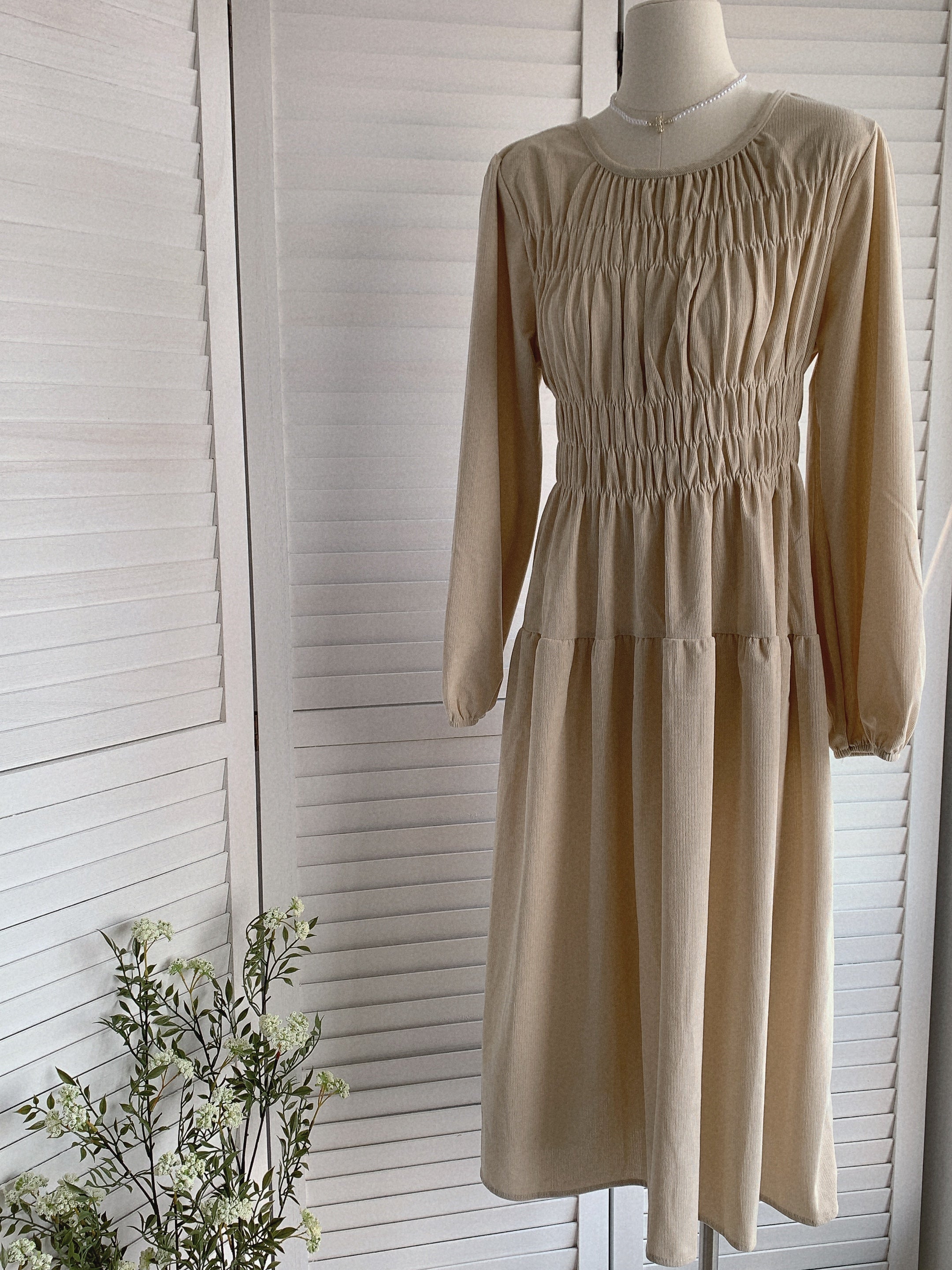 HELLO MILK TEE- 85478 簡約連衣裙