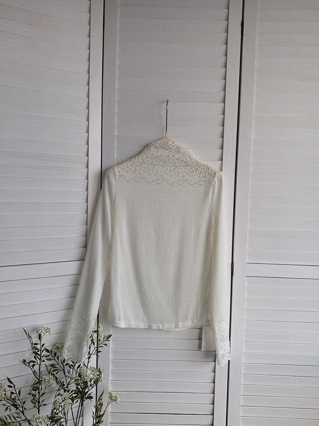 HELLO MILK TEE- 85538  水貂毛小衫