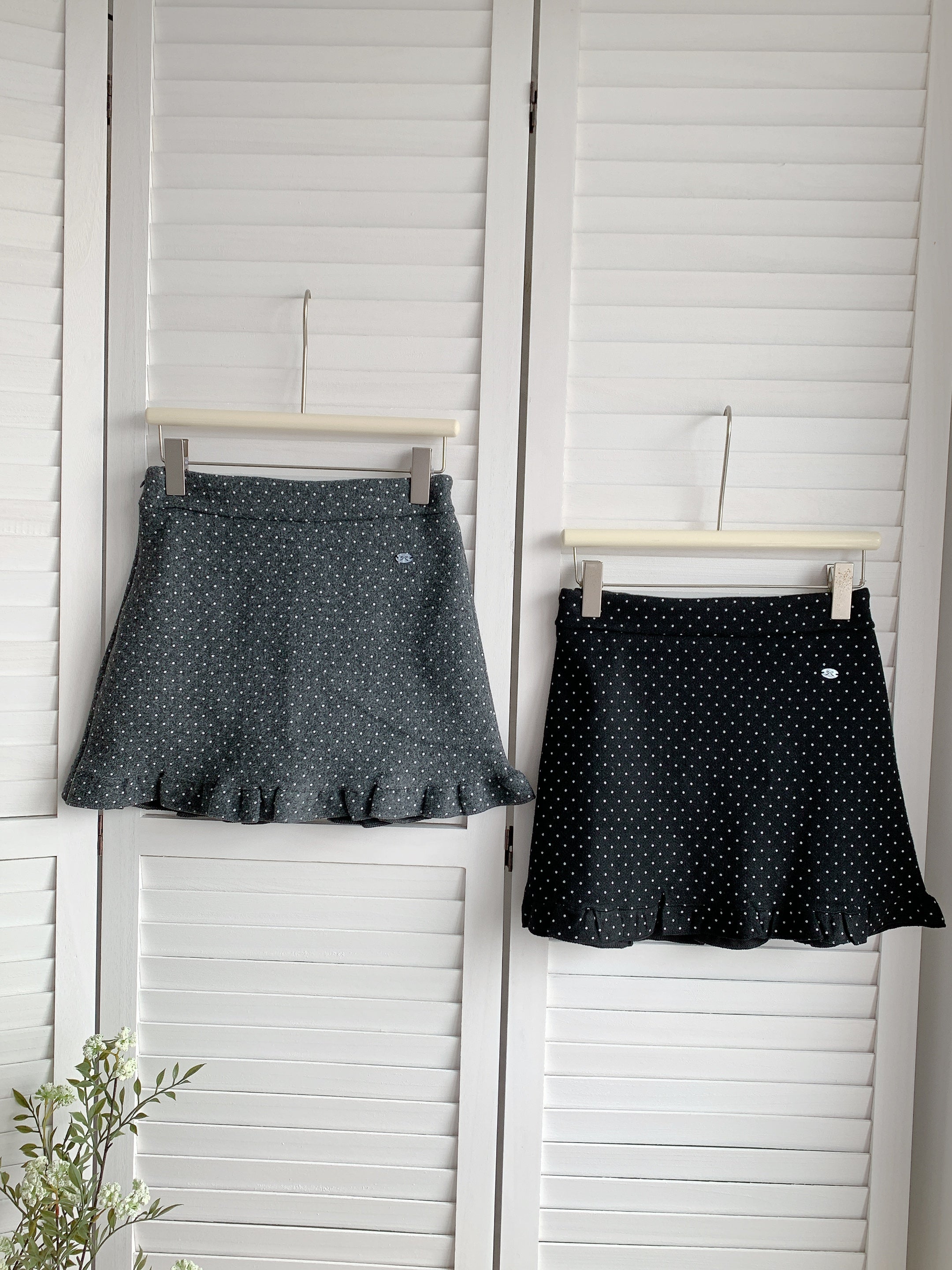 HELLO MILK TEE- 85482 點點短裙