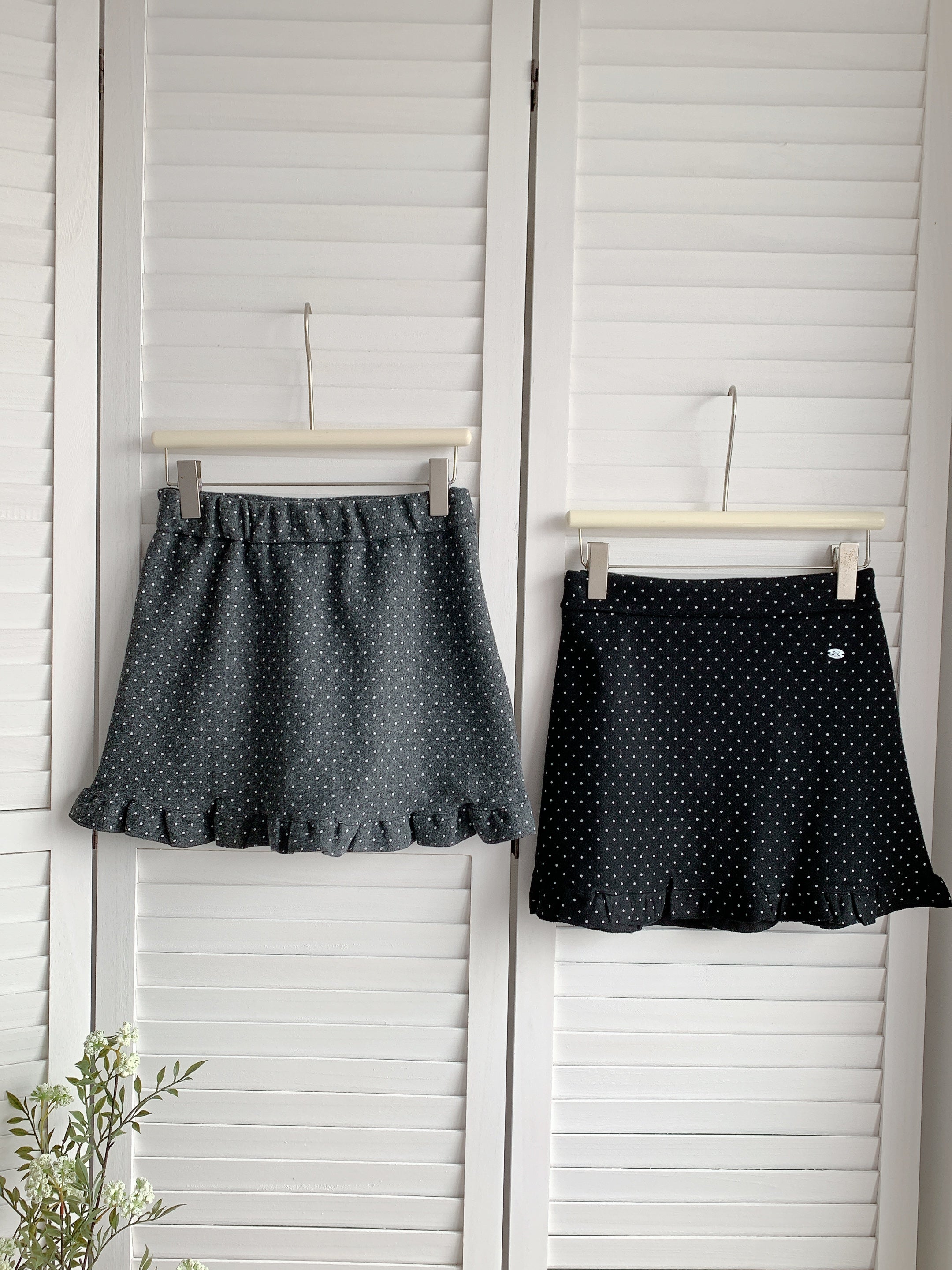 HELLO MILK TEE- 85482 點點短裙