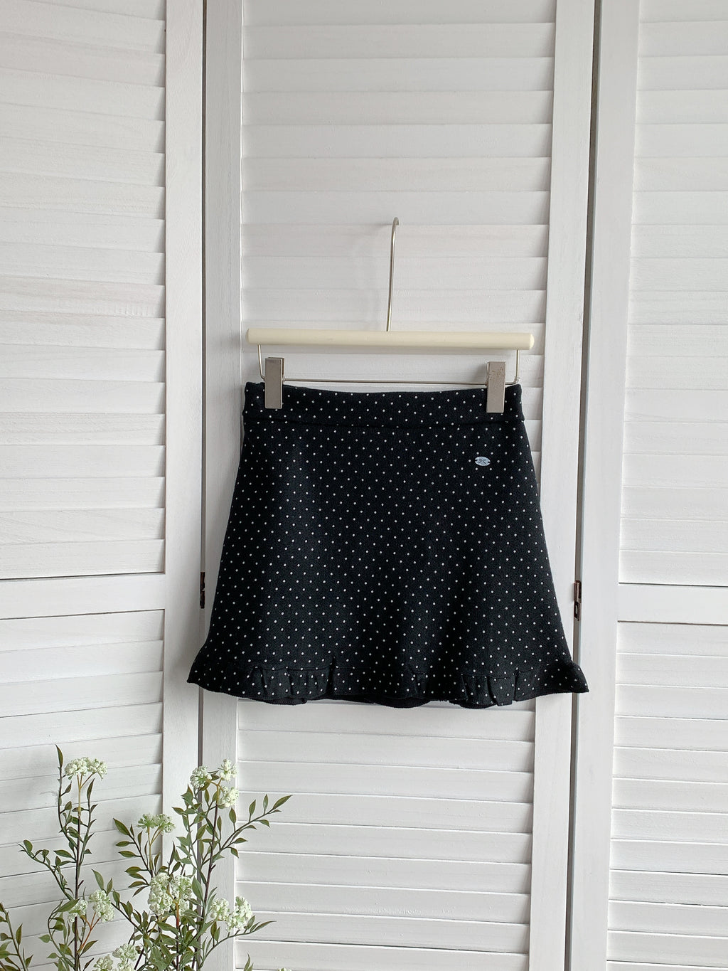 HELLO MILK TEE- 85482 點點短裙