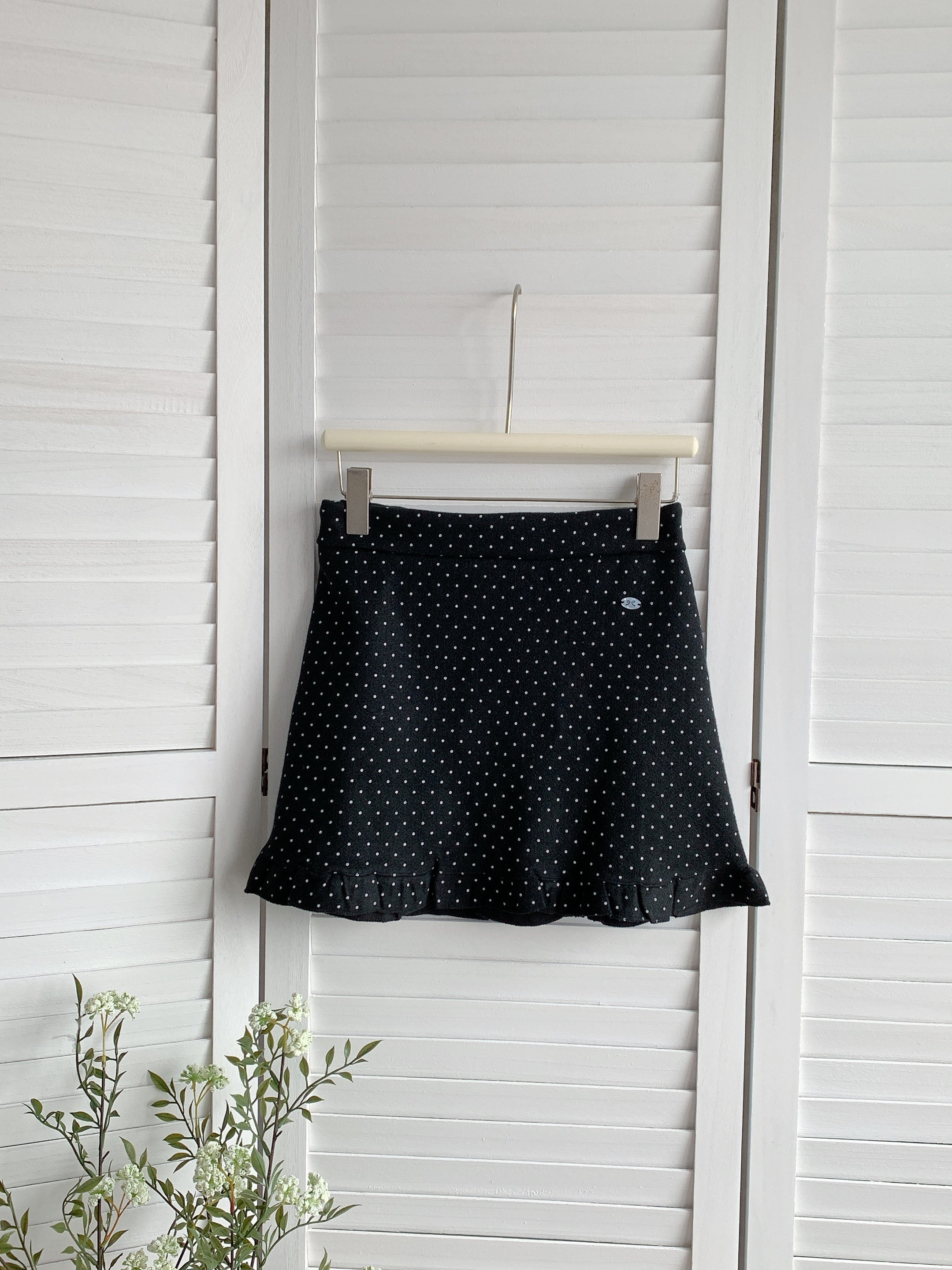 HELLO MILK TEE- 85482 點點短裙