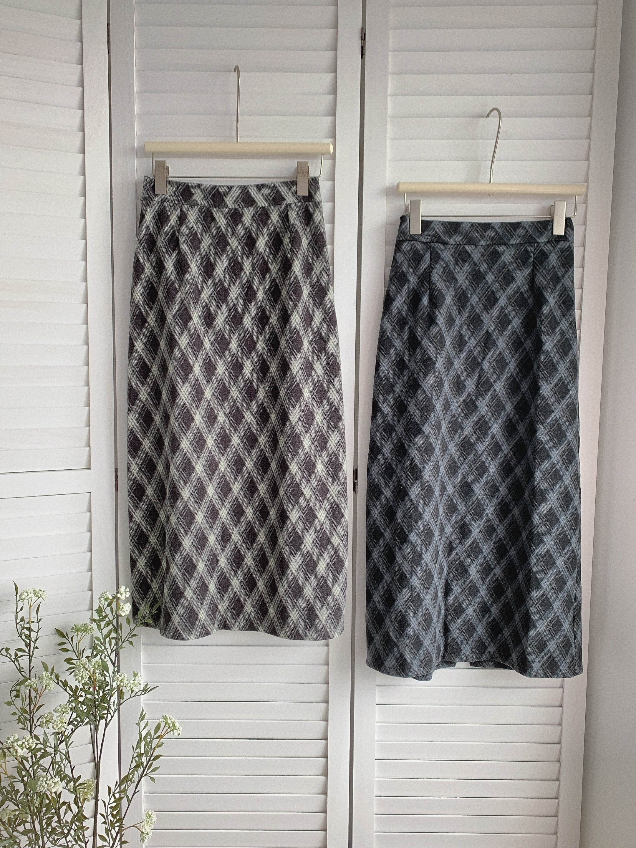 HELLO MILK TEE- 85551 菱格半裙