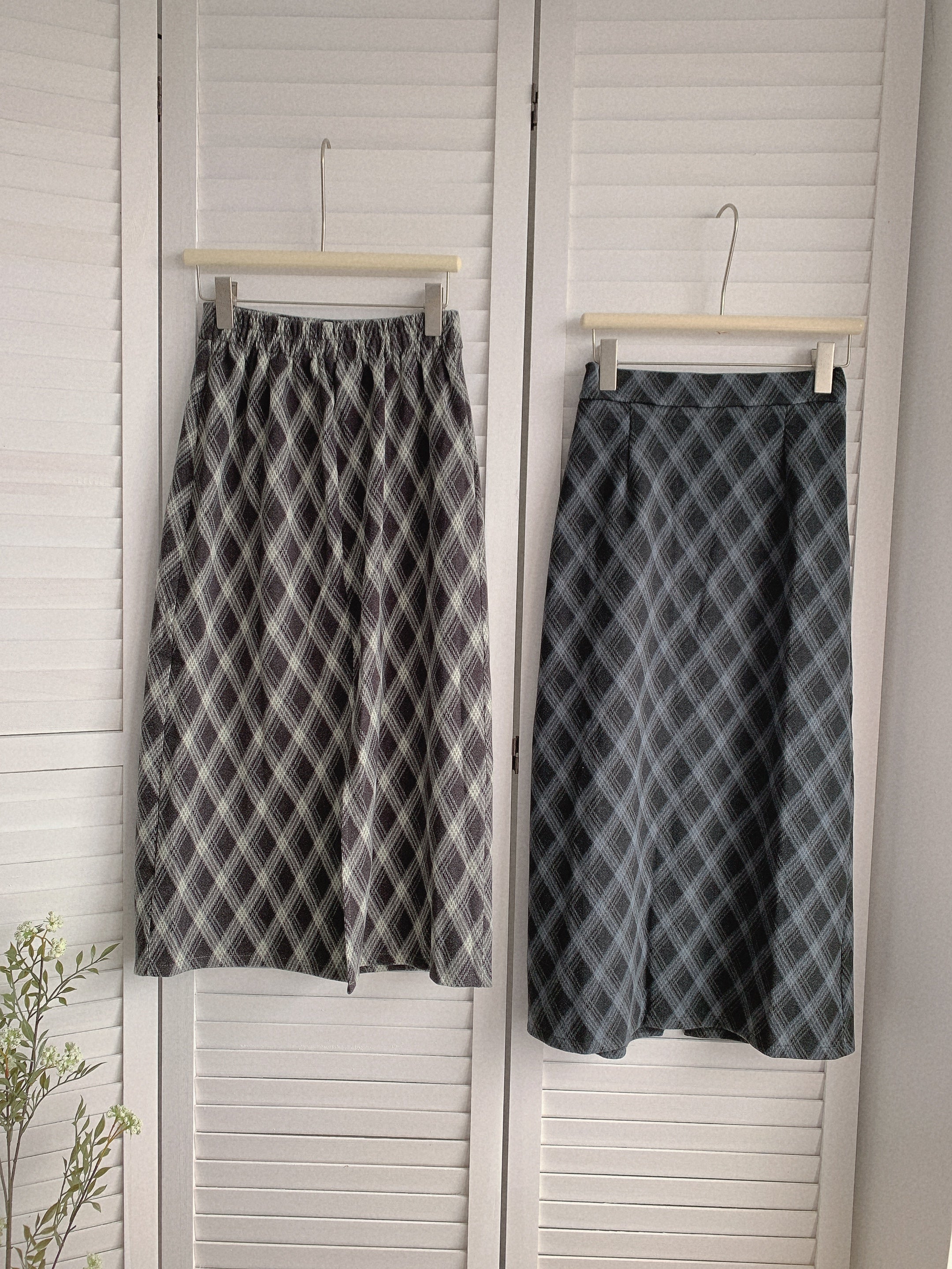 HELLO MILK TEE- 85551 菱格半裙