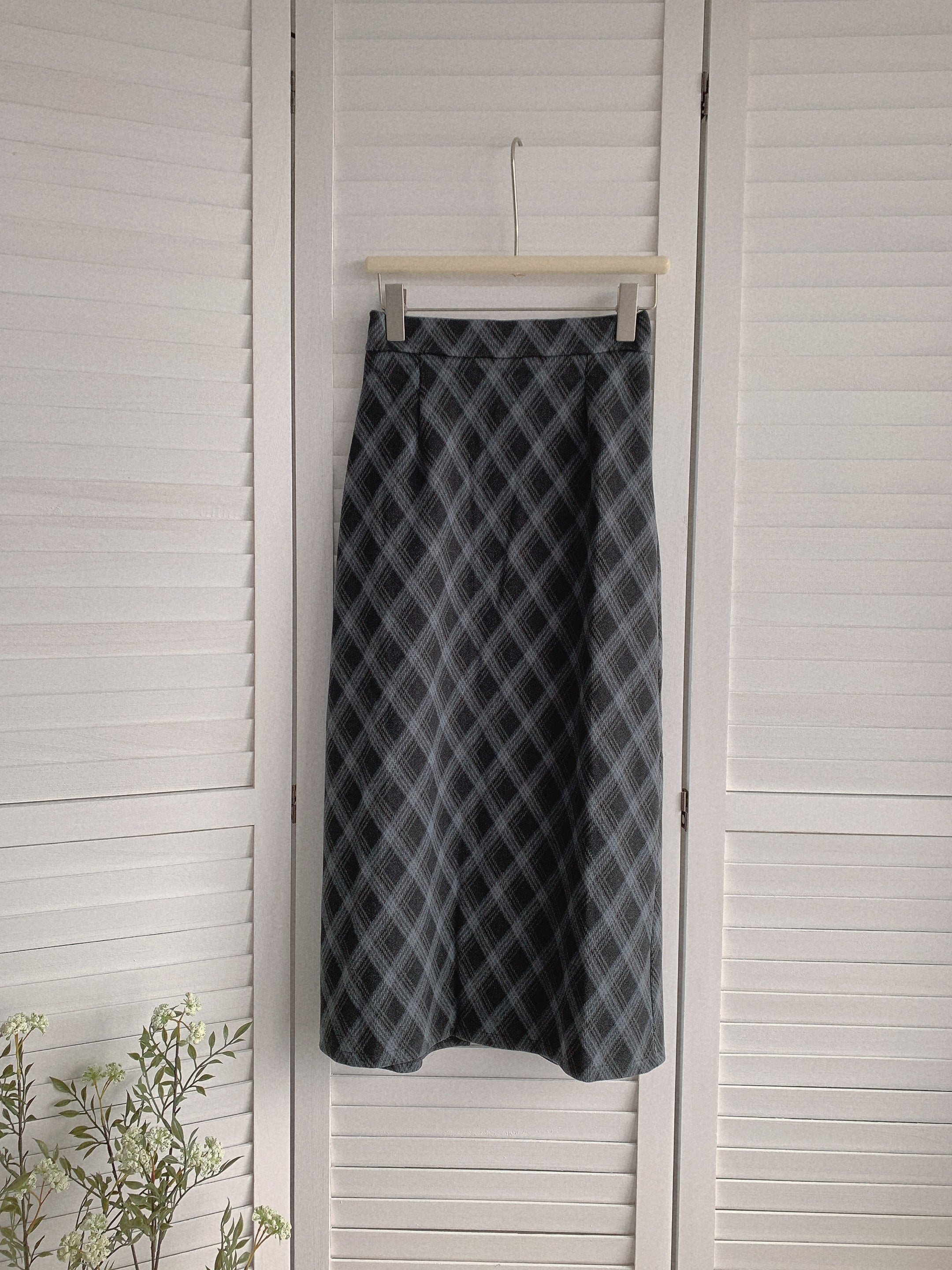 HELLO MILK TEE- 85551 菱格半裙