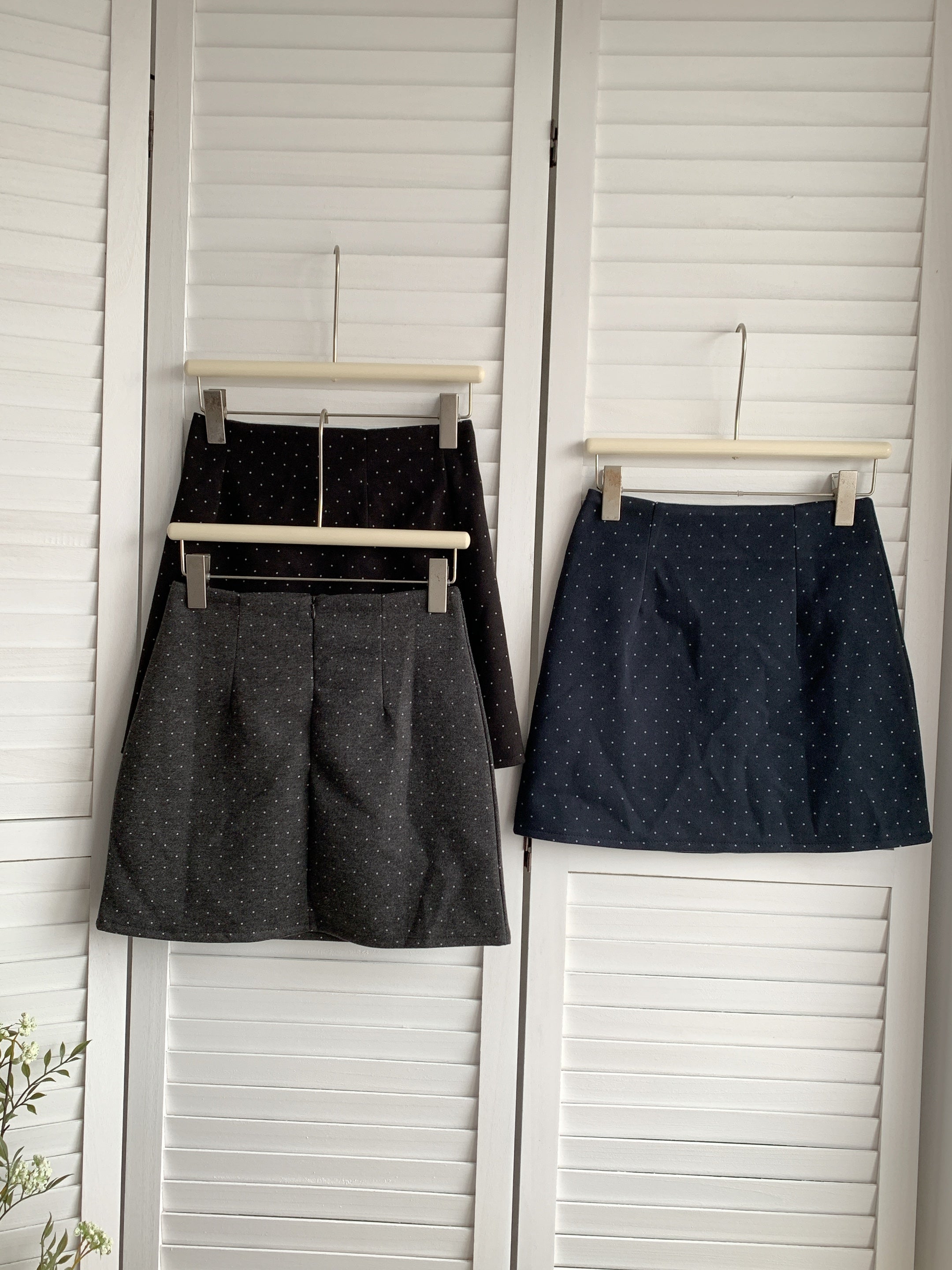 HELLO MILK TEE- 85472 點點短裙