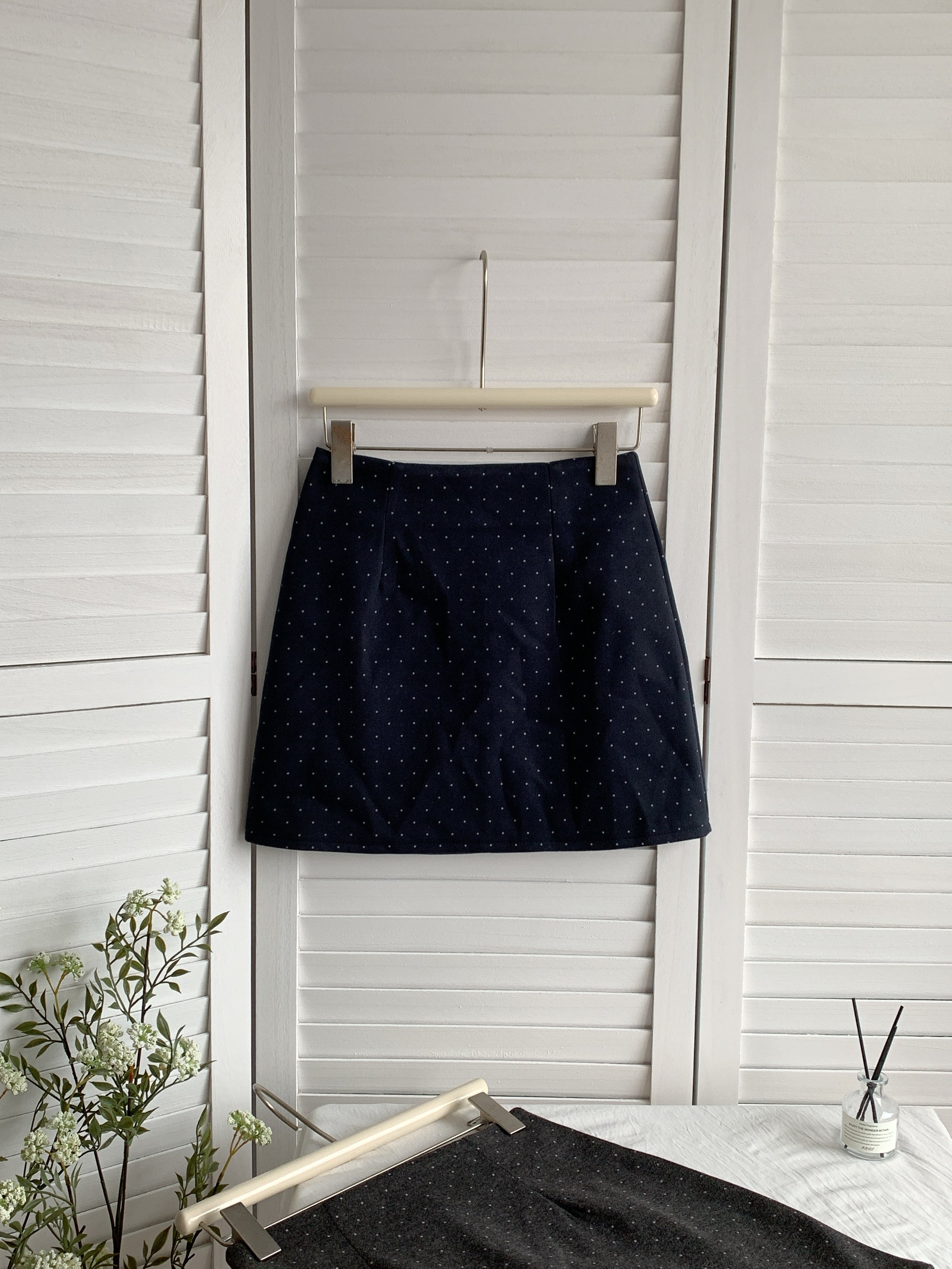 HELLO MILK TEE- 85472 點點短裙