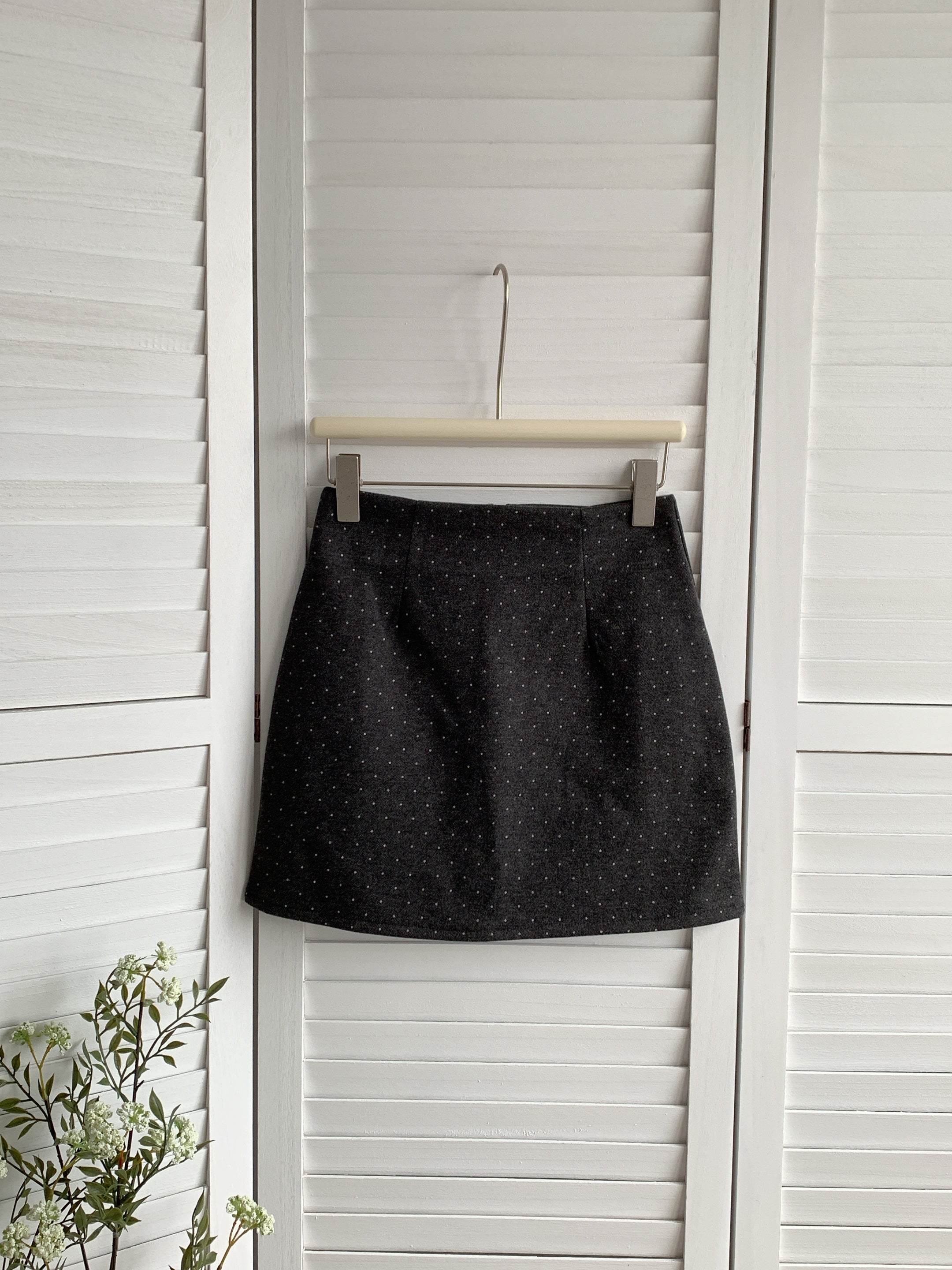 HELLO MILK TEE- 85472 點點短裙