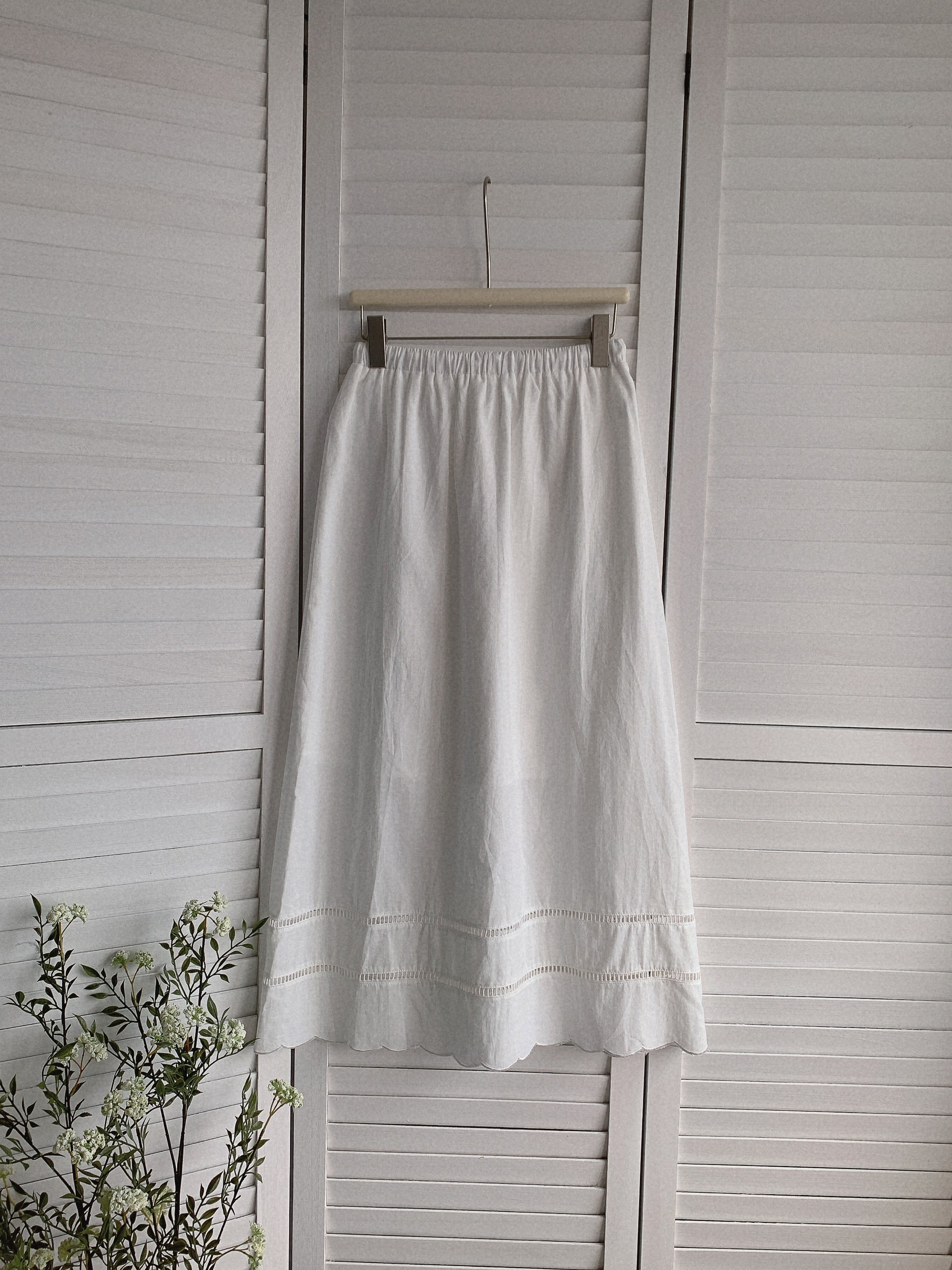 HELLO MILK TEE- 85443 花邊半裙