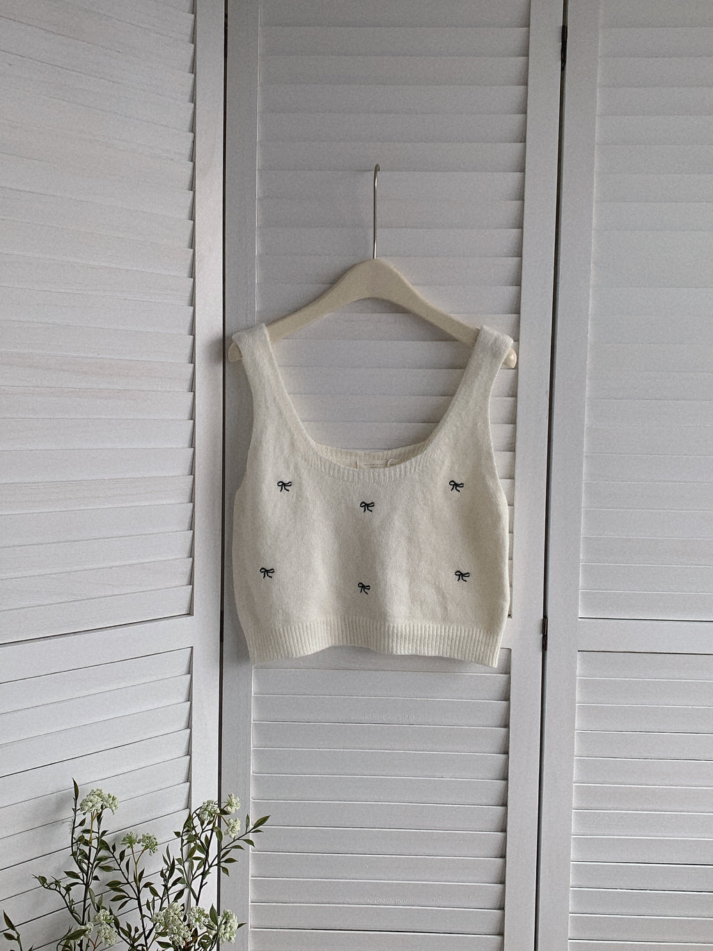 HELLO MILK TEE- 85617 蝴蝶結吊帶