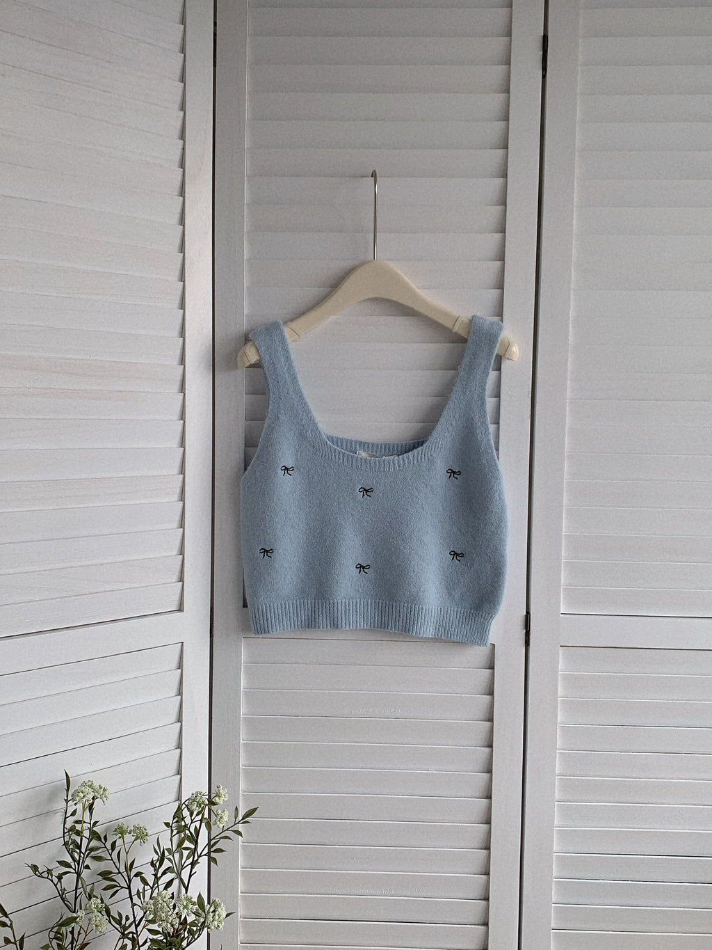 HELLO MILK TEE- 85617 蝴蝶結吊帶