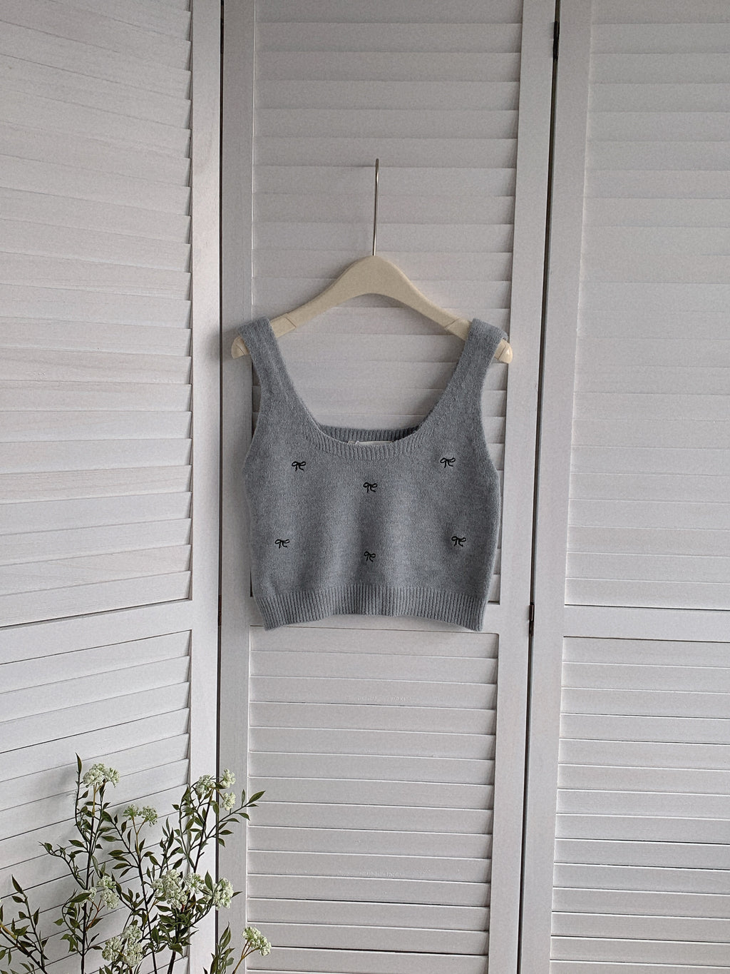 HELLO MILK TEE- 85617 蝴蝶結吊帶