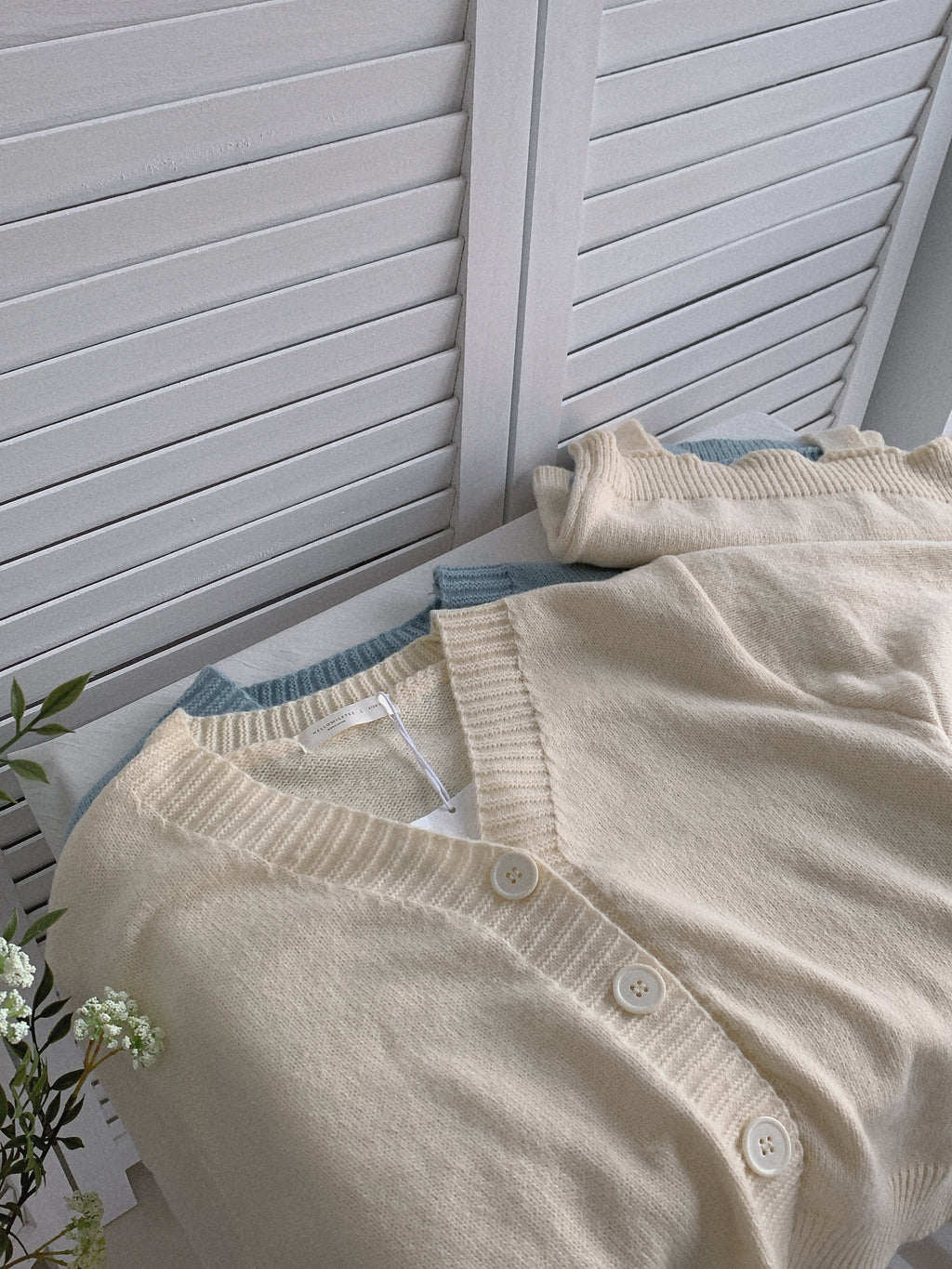 HELLO MILK TEE- 85494 針織兩件套