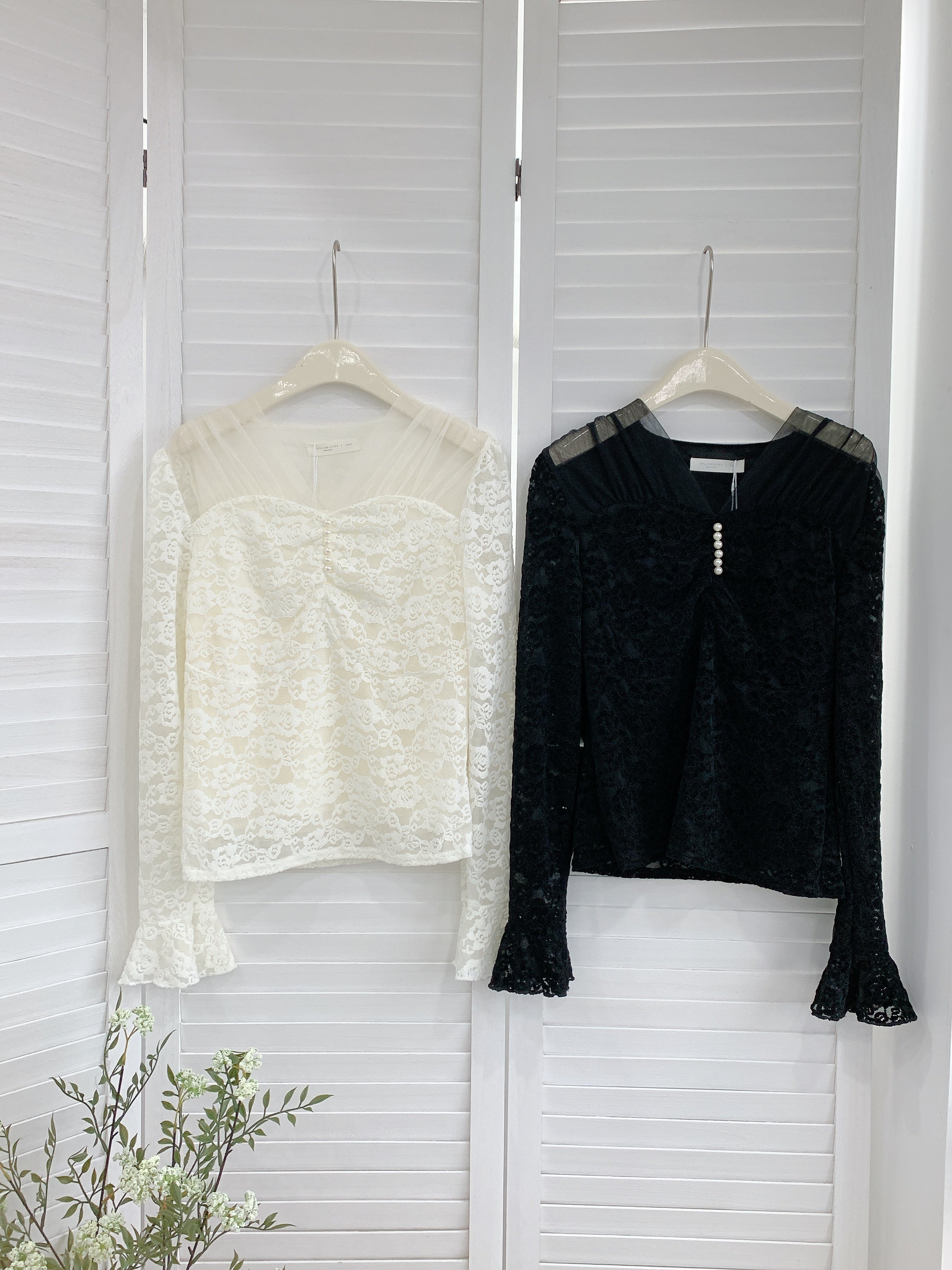 HELLO MILK TEE- 85629 拼接上衣