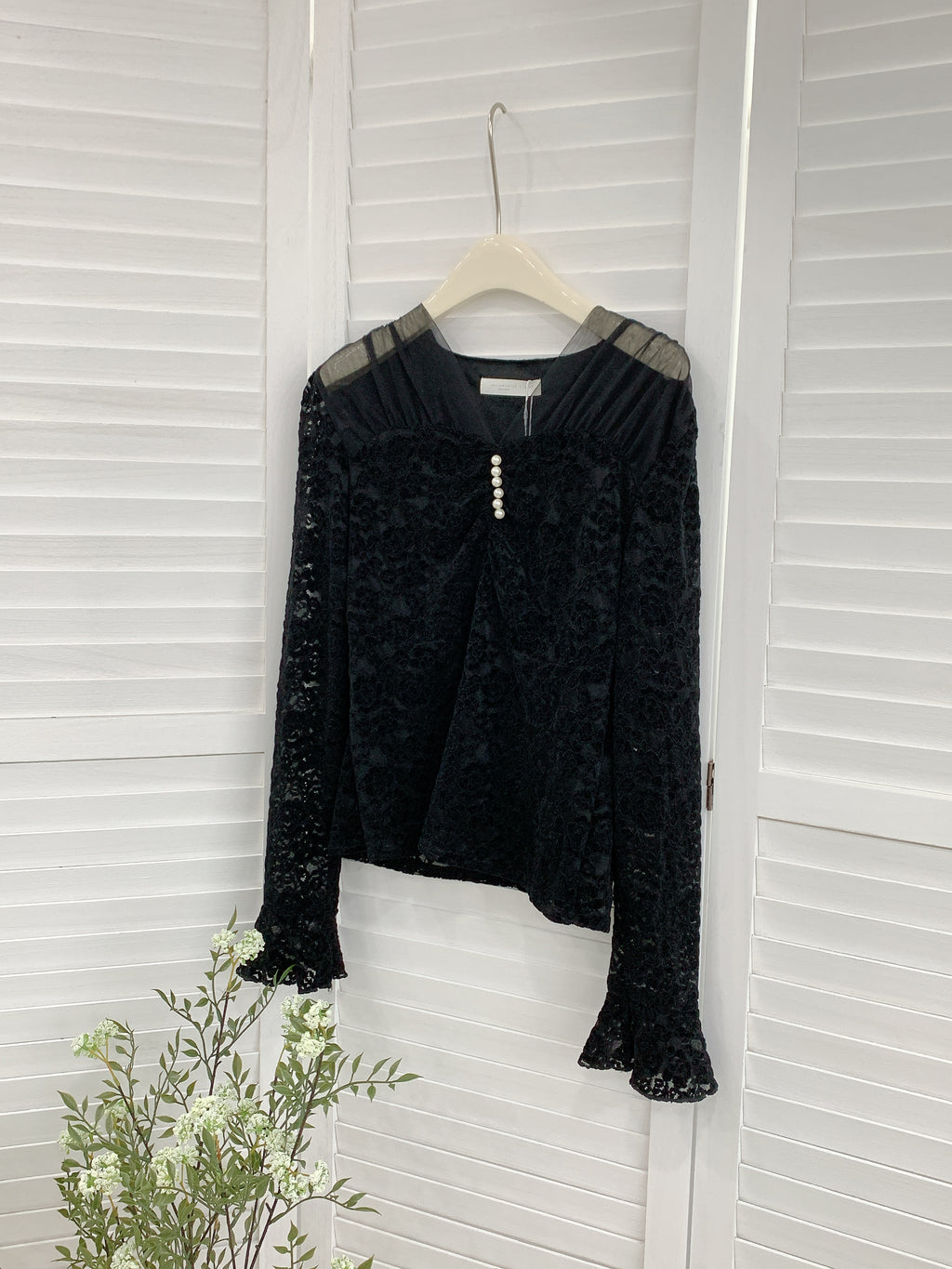 HELLO MILK TEE- 85629 拼接上衣