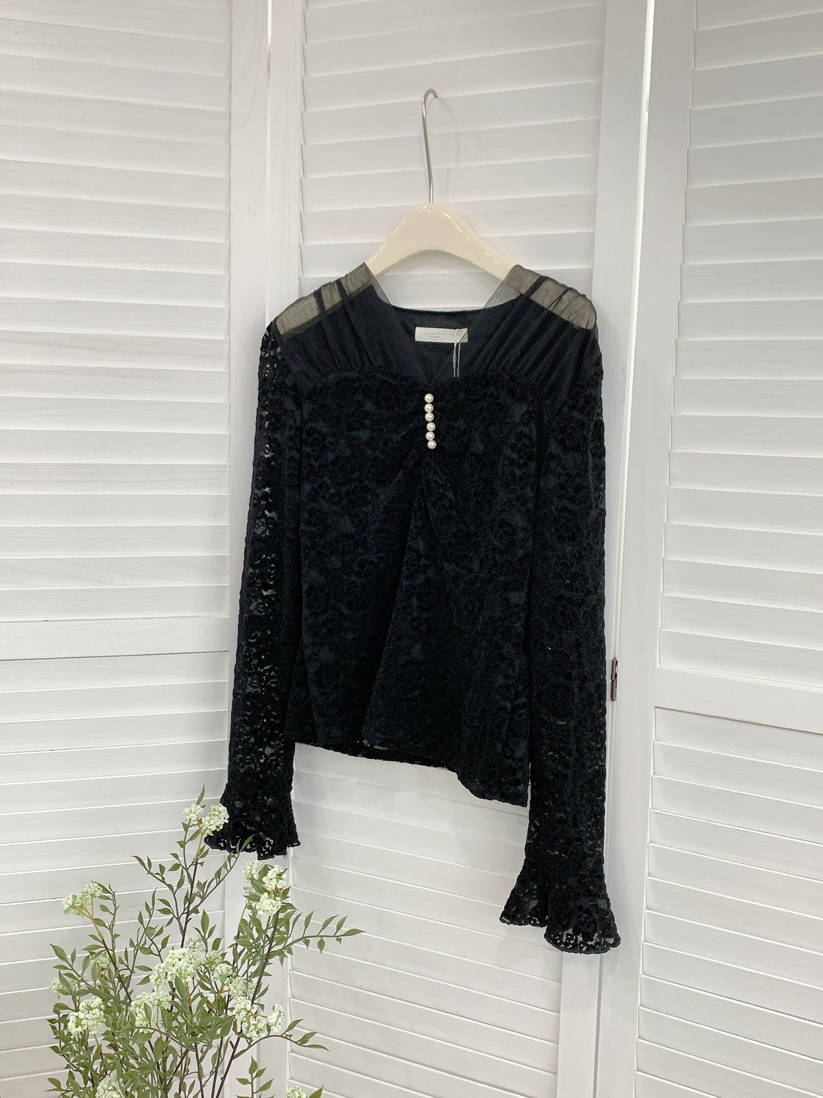 HELLO MILK TEE- 85629 拼接上衣