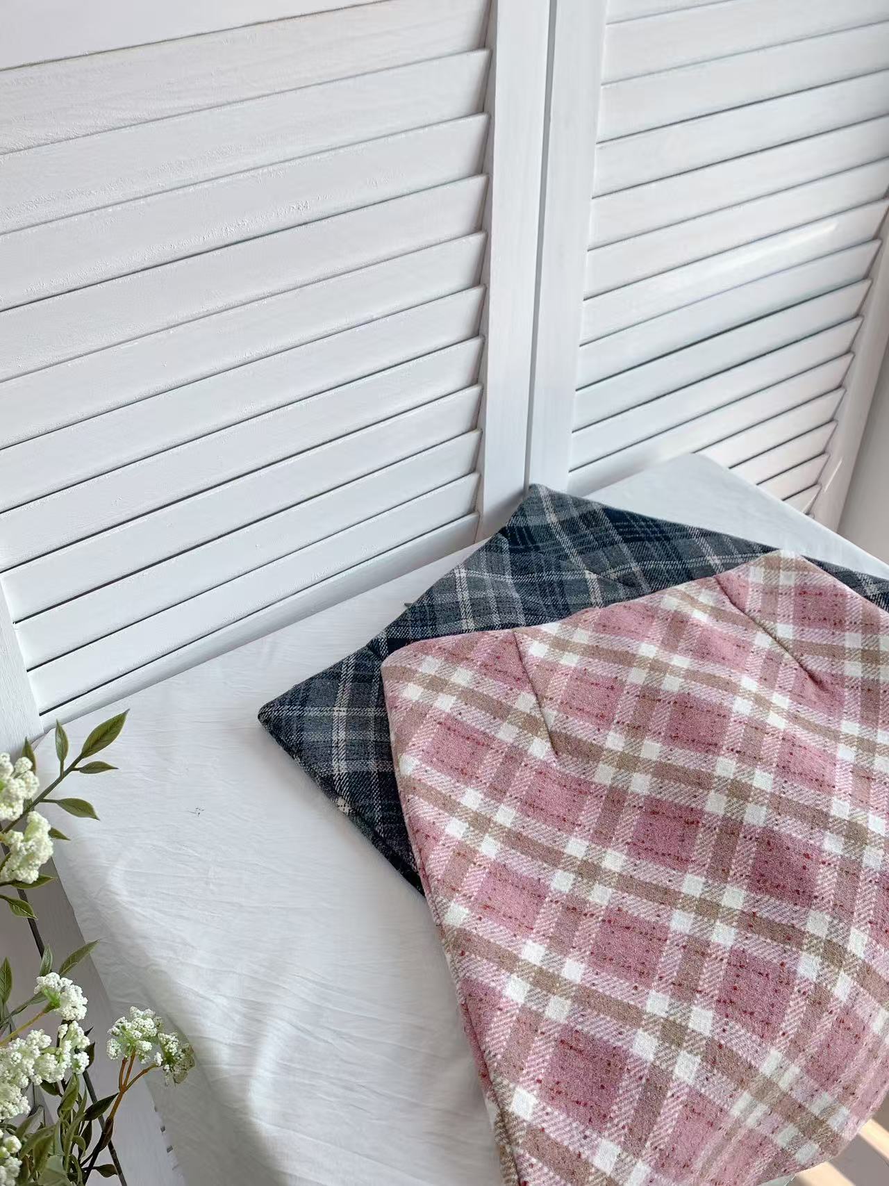 HELLO MILK TEE-85546 格紋短裙