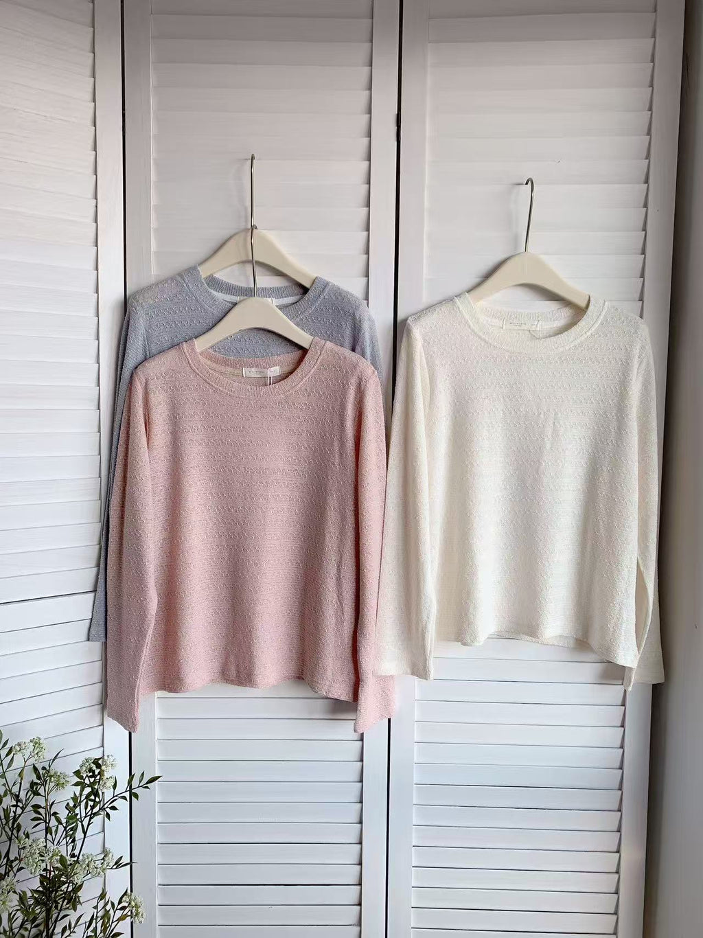 HELLO MILK TEE- 85566 百搭長袖衫