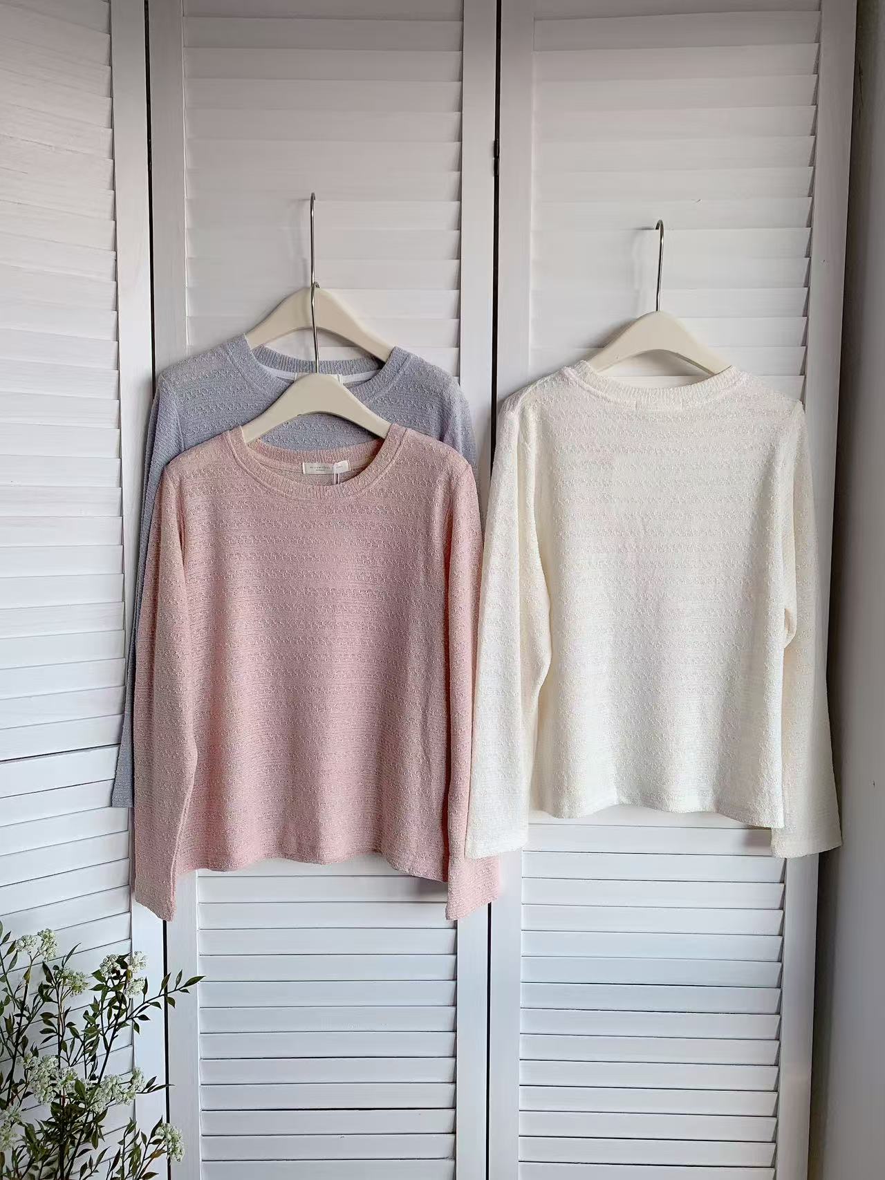 HELLO MILK TEE- 85566 百搭長袖衫