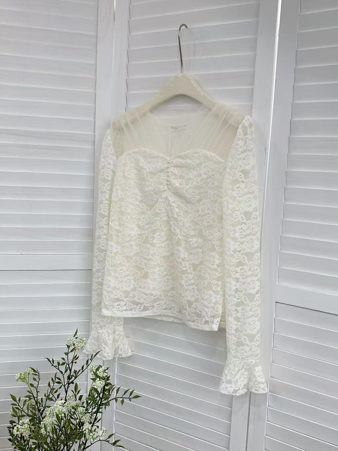 HELLO MILK TEE- 85629 拼接上衣