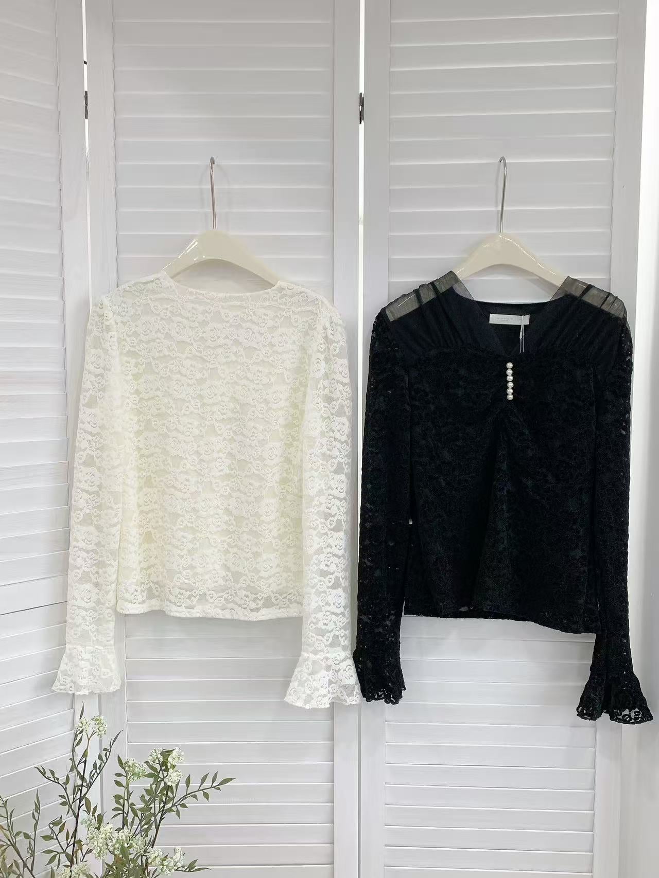 HELLO MILK TEE- 85629 拼接上衣