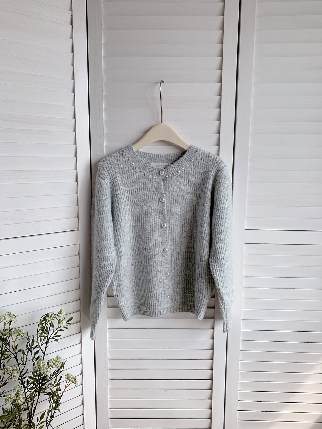 HELLO MILK TEE- 85605 圓領釘珠衫