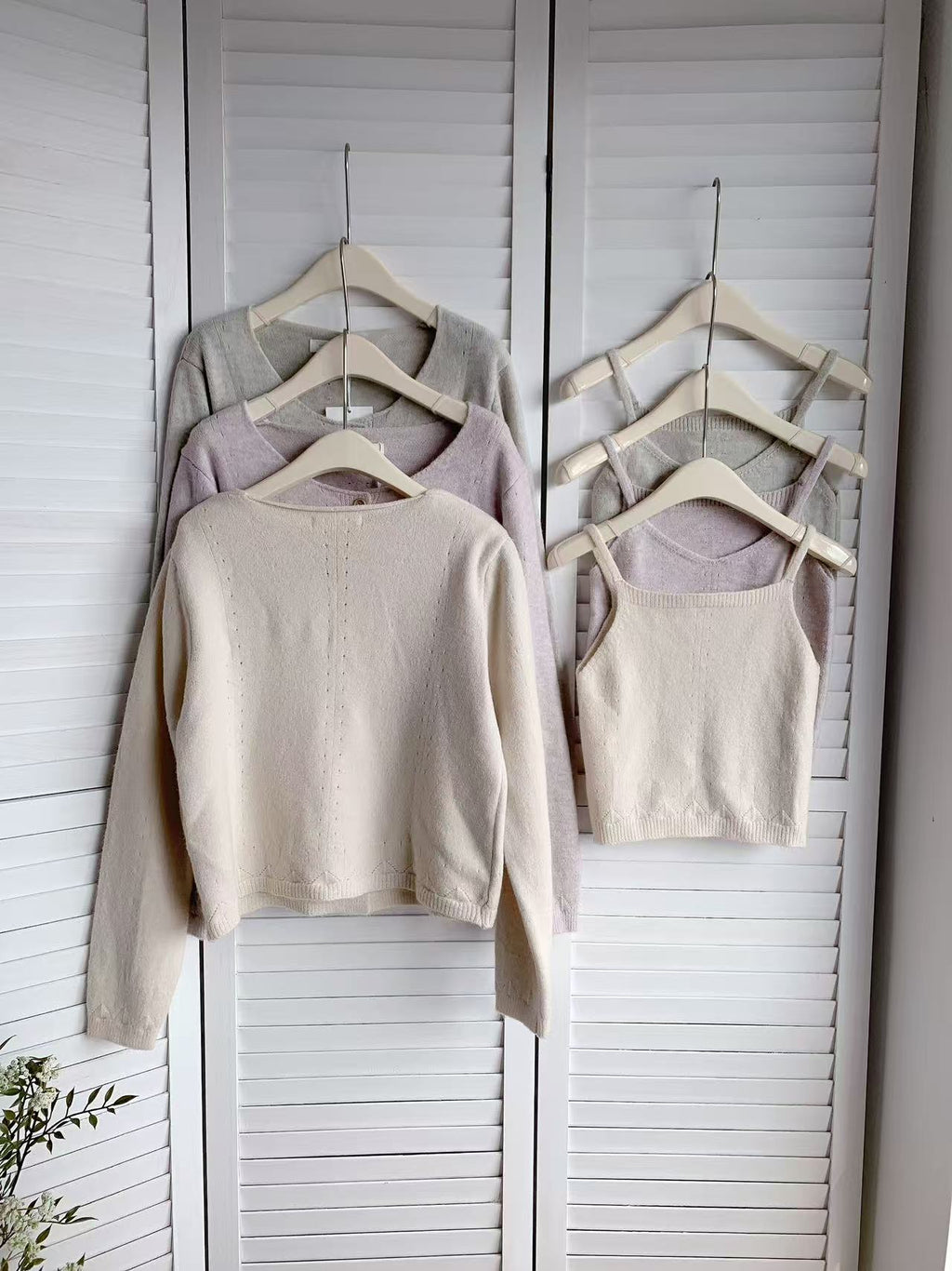 HELLO MILK TEE- 85579 針織套裝