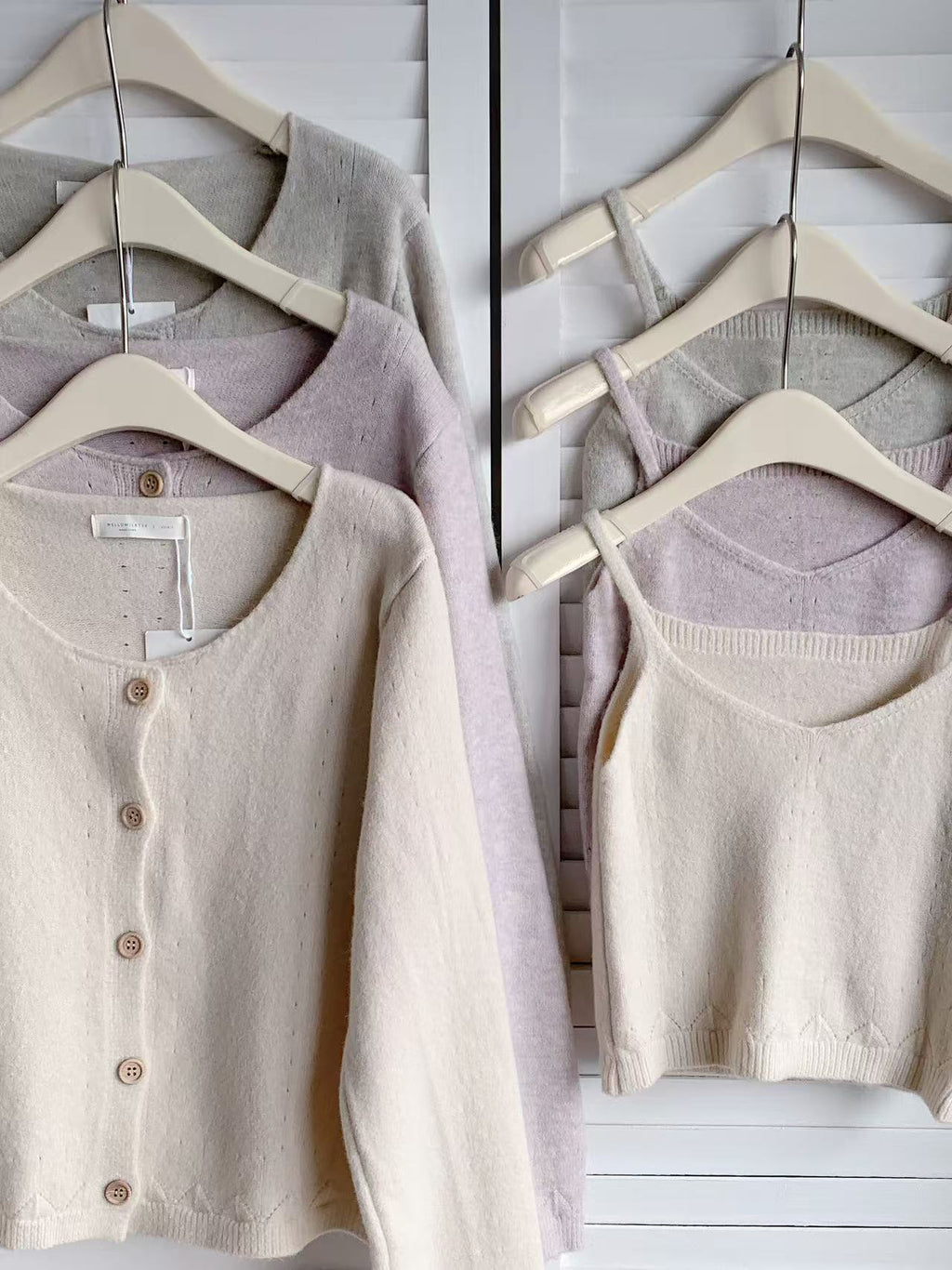 HELLO MILK TEE- 85579 針織套裝