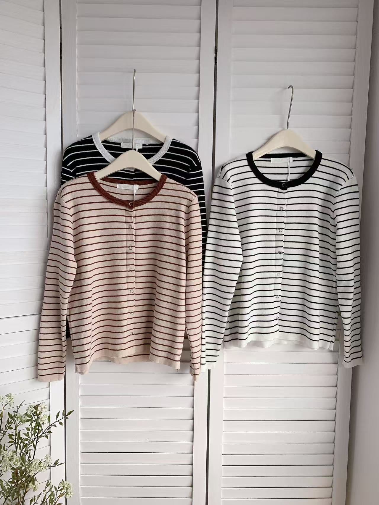 HELLO MILK TEE- 85585 條紋針織衫