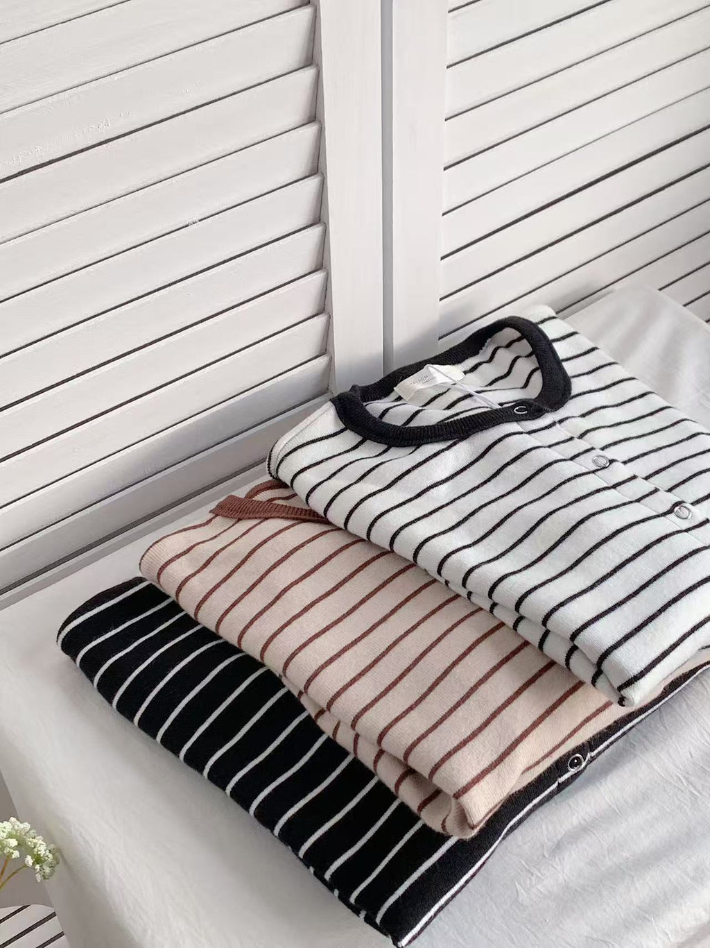 HELLO MILK TEE- 85585 條紋針織衫