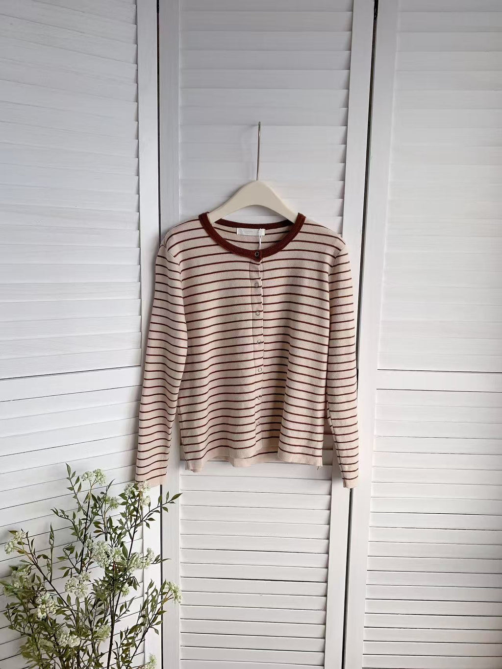 HELLO MILK TEE- 85585 條紋針織衫