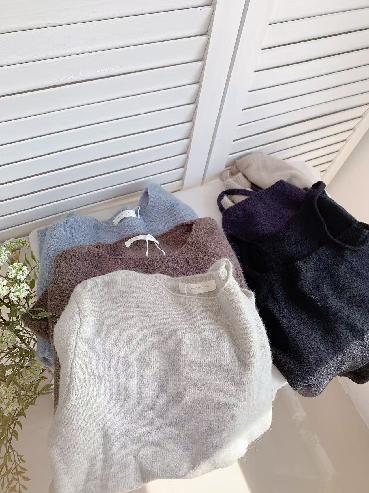 HELLO MILK TEE- 85587 撞色兩件套