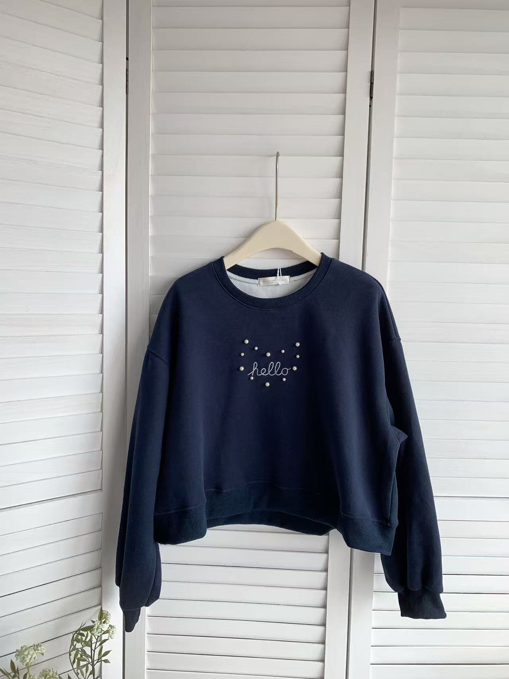 HELLO MILK TEE- 85558 字母衛衣