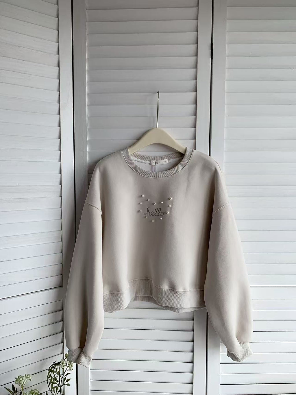 HELLO MILK TEE- 85558 字母衛衣