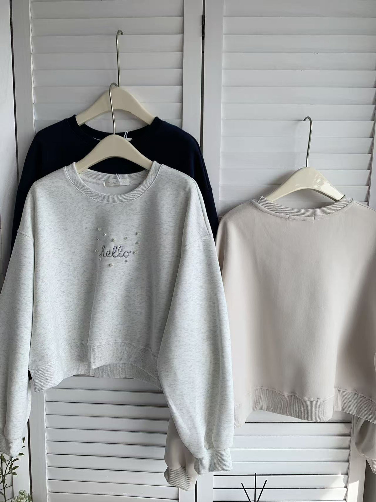 HELLO MILK TEE- 85558 字母衛衣