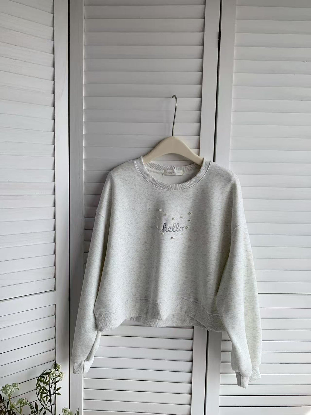 HELLO MILK TEE- 85558 字母衛衣