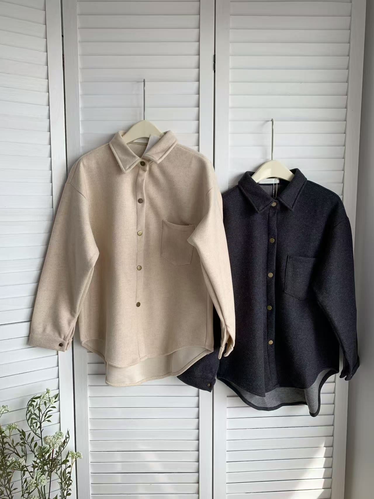 HELLO MILK TEE- 85631 羊絨外套