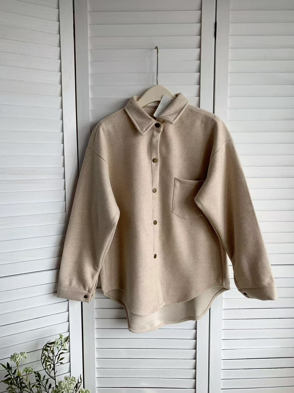 HELLO MILK TEE- 85631 羊絨外套