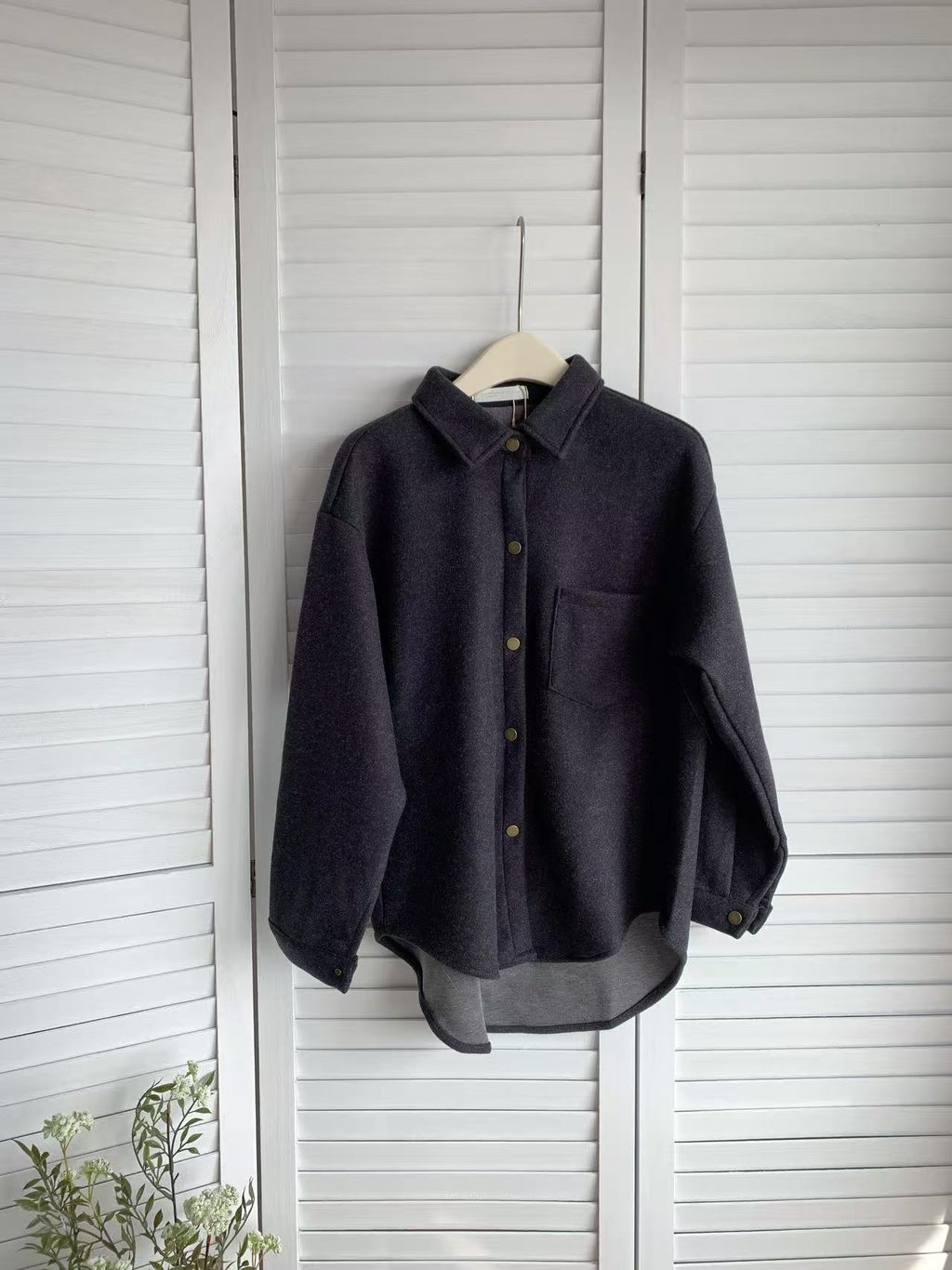 HELLO MILK TEE- 85631 羊絨外套